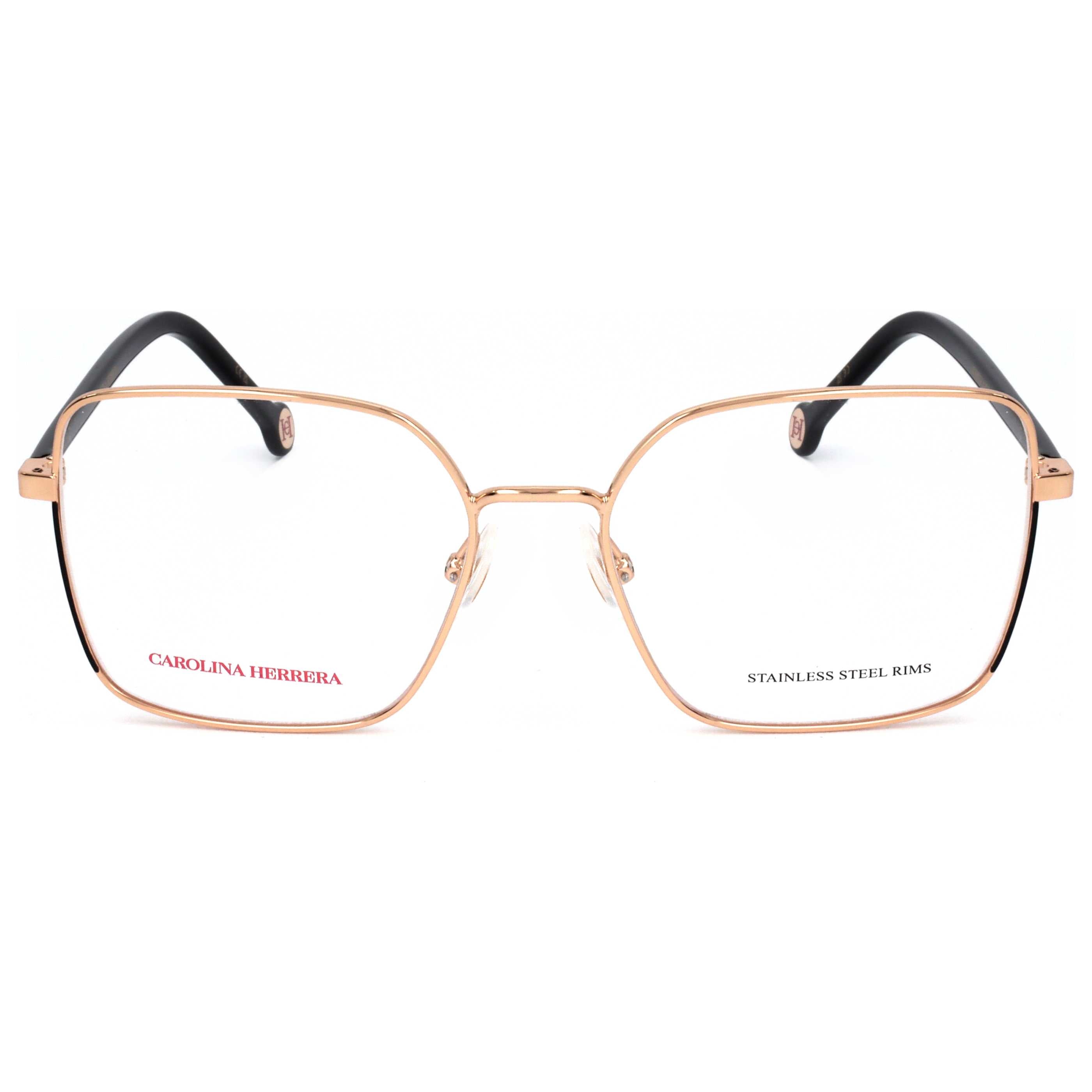 Gafas Oftálmicas Carolina Herrera Dorado Cuadrada HER0248-RHL-53