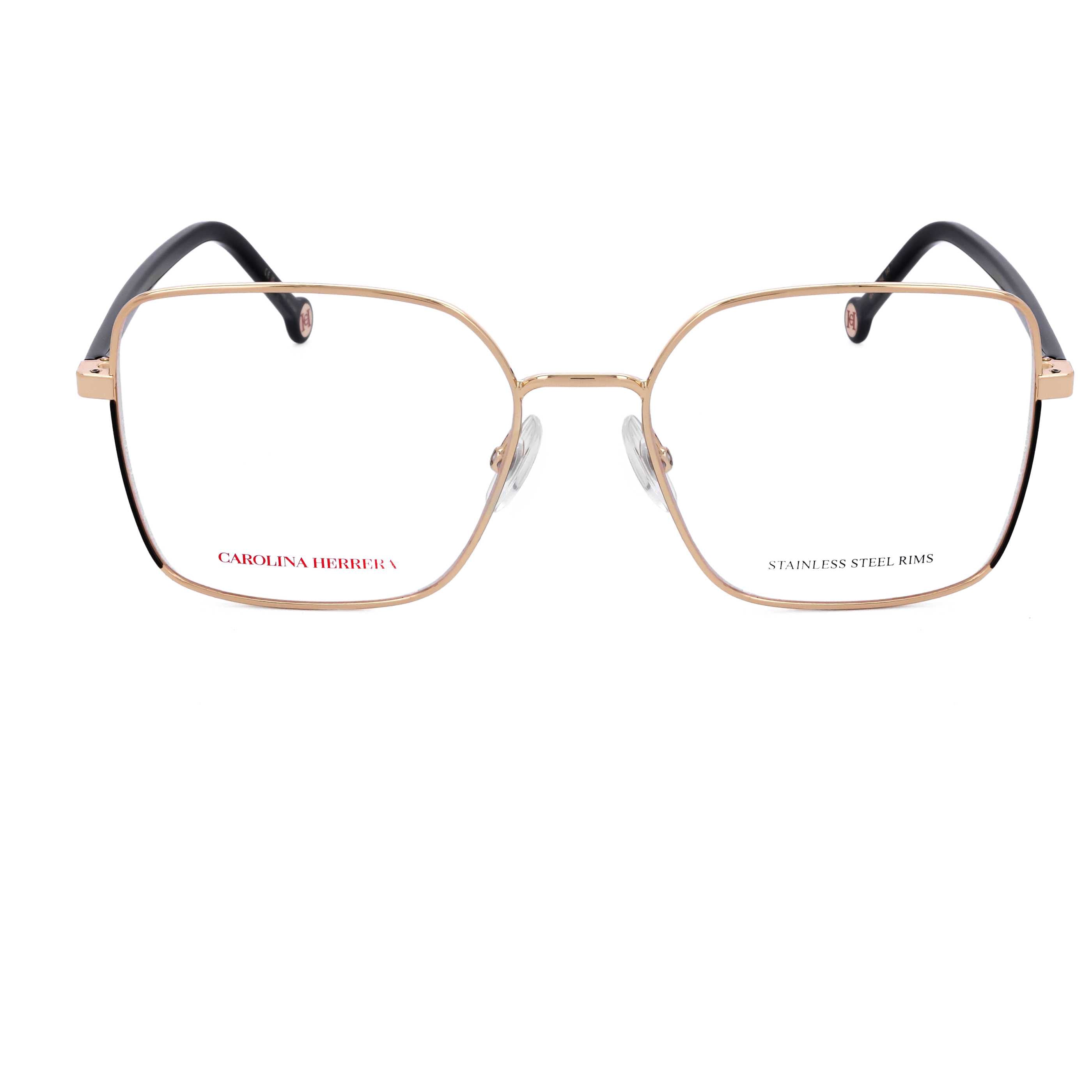 Gafas Oftálmicas Carolina Herrera Dorado Cuadrada HER0248-RHL-55