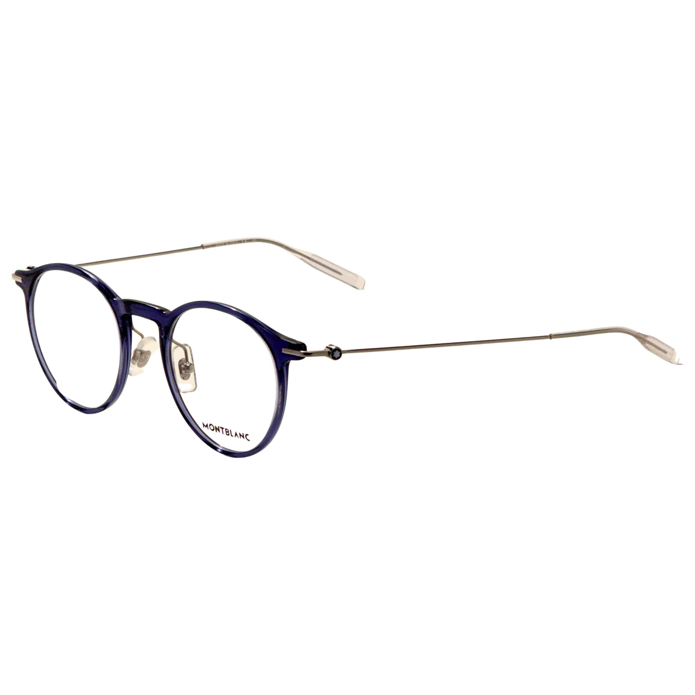 Gafas Oftálmicas Mont Blanc Azul Redonda MB0099O-004-48