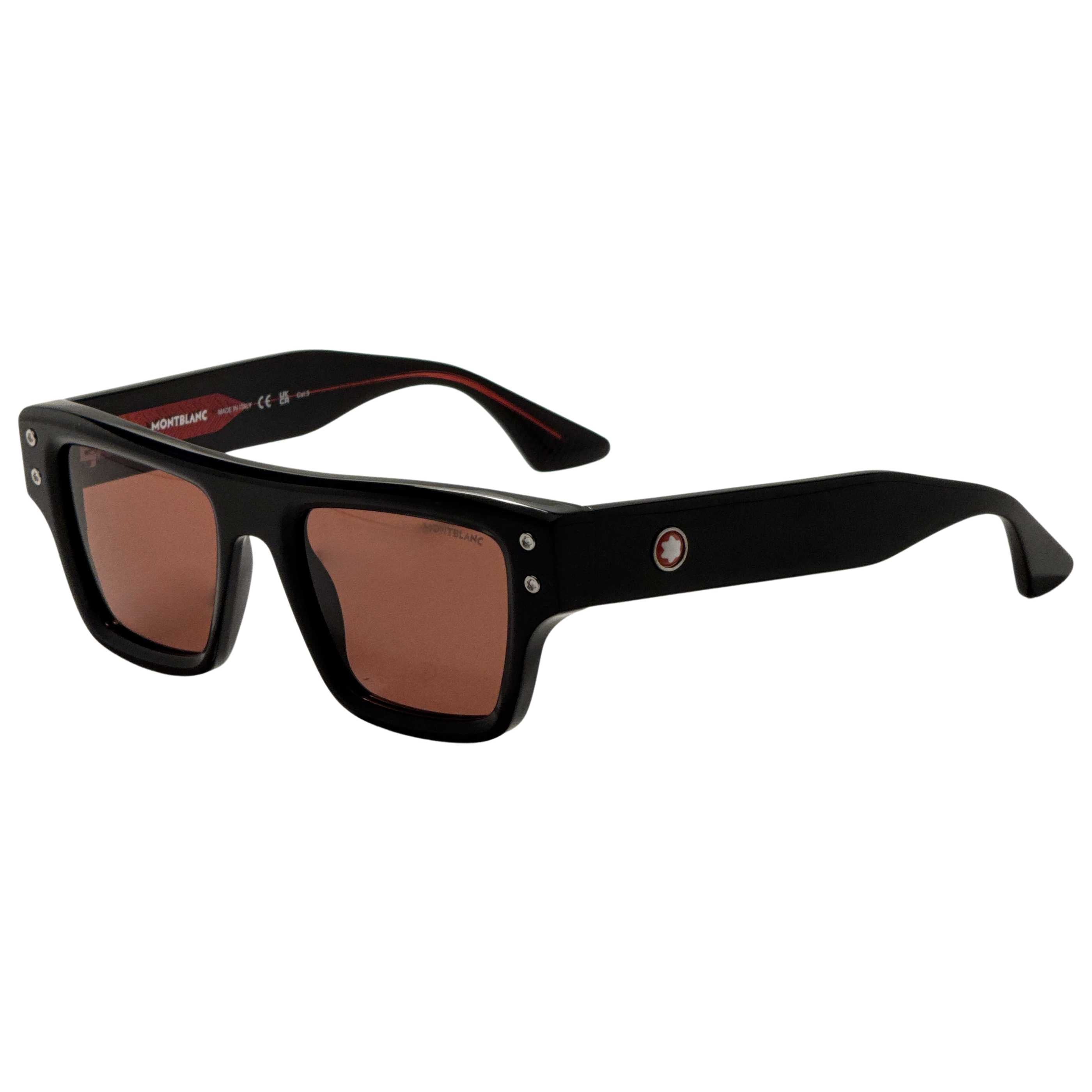 Gafas Oftálmicas Mont Blanc Negro Redonda MB0253S-008