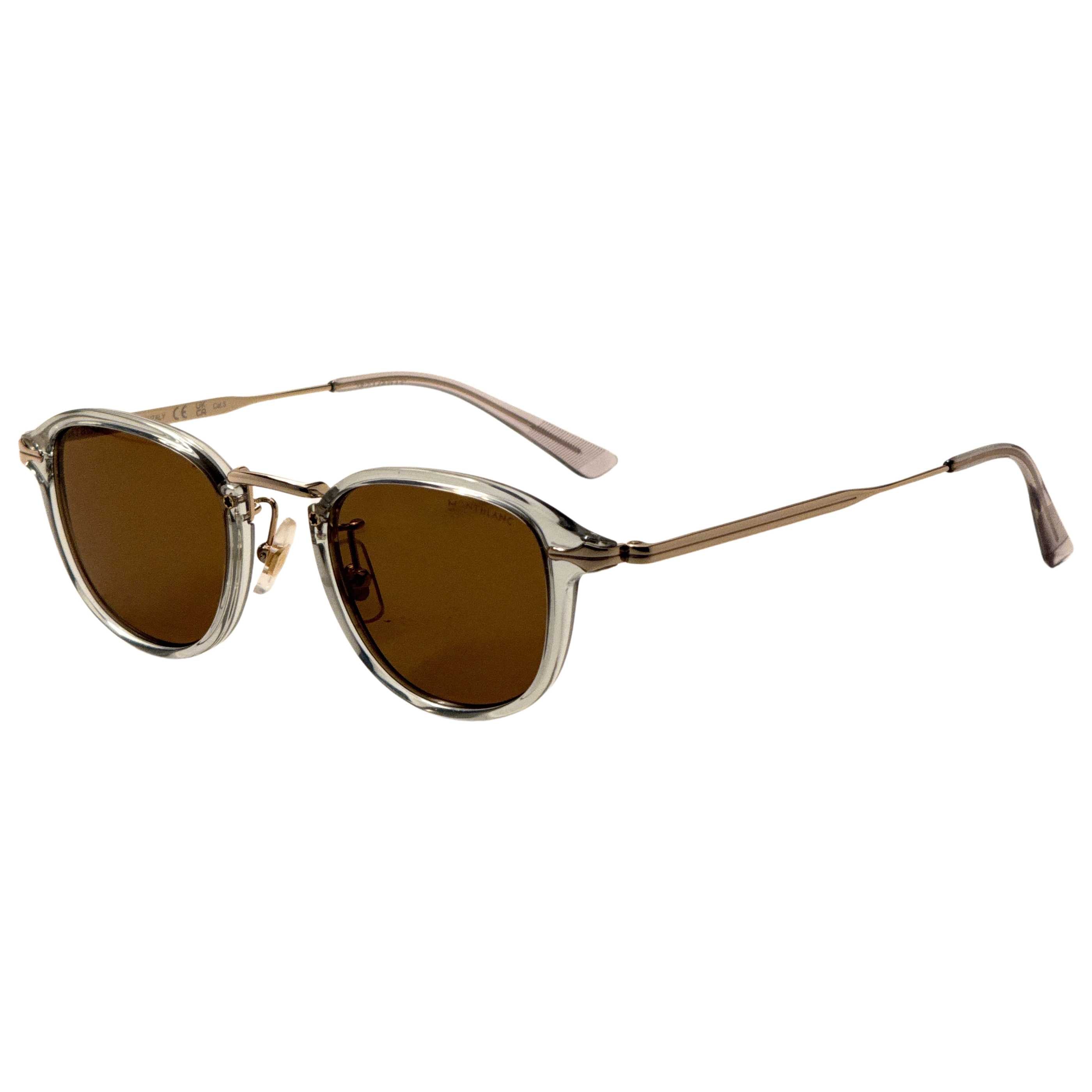 Gafas de Sol Mont Blanc Gris Redonda MB0336S-003-48