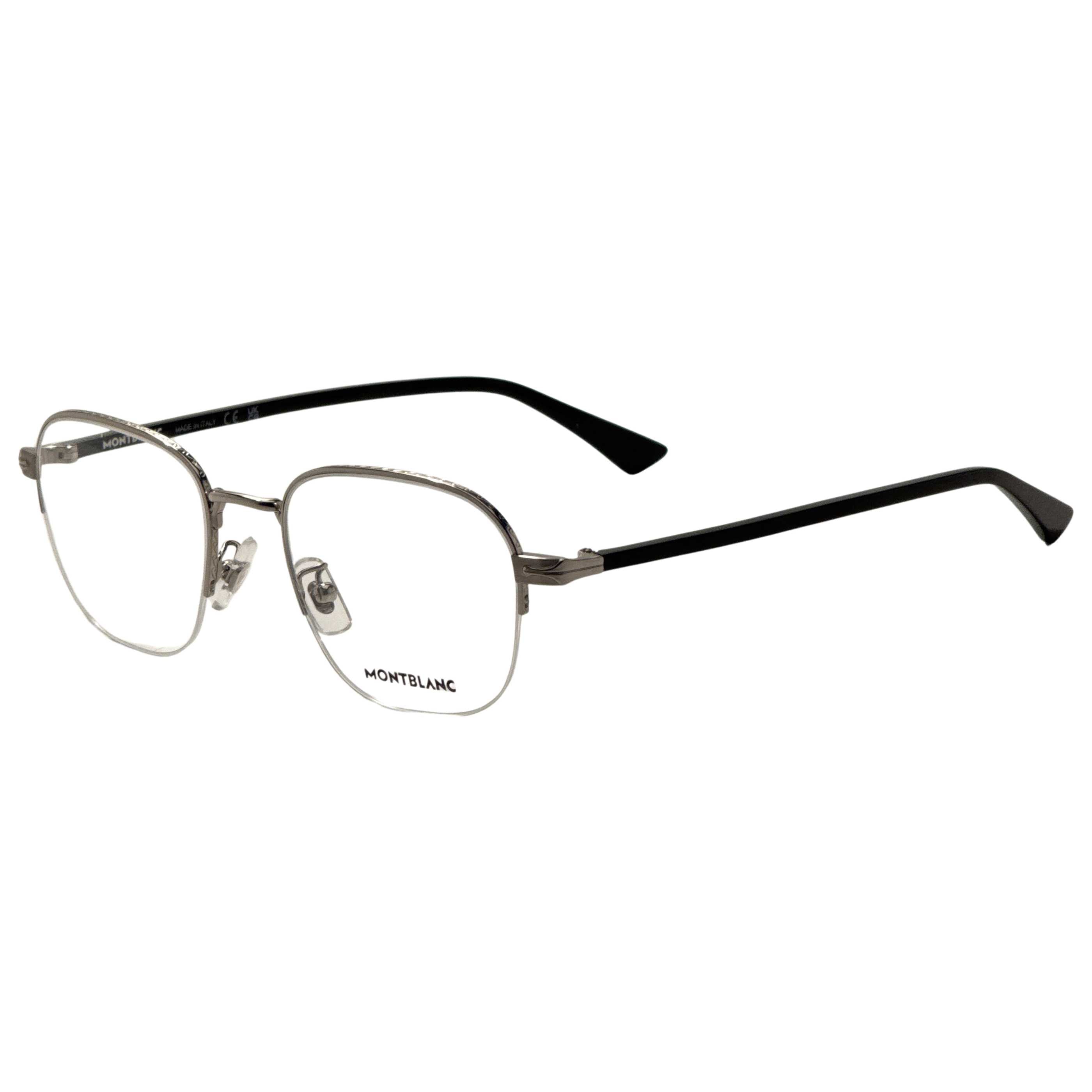 Gafas Oftálmicas Mont Blanc Plateado Cuadrada MB0341O-001-53