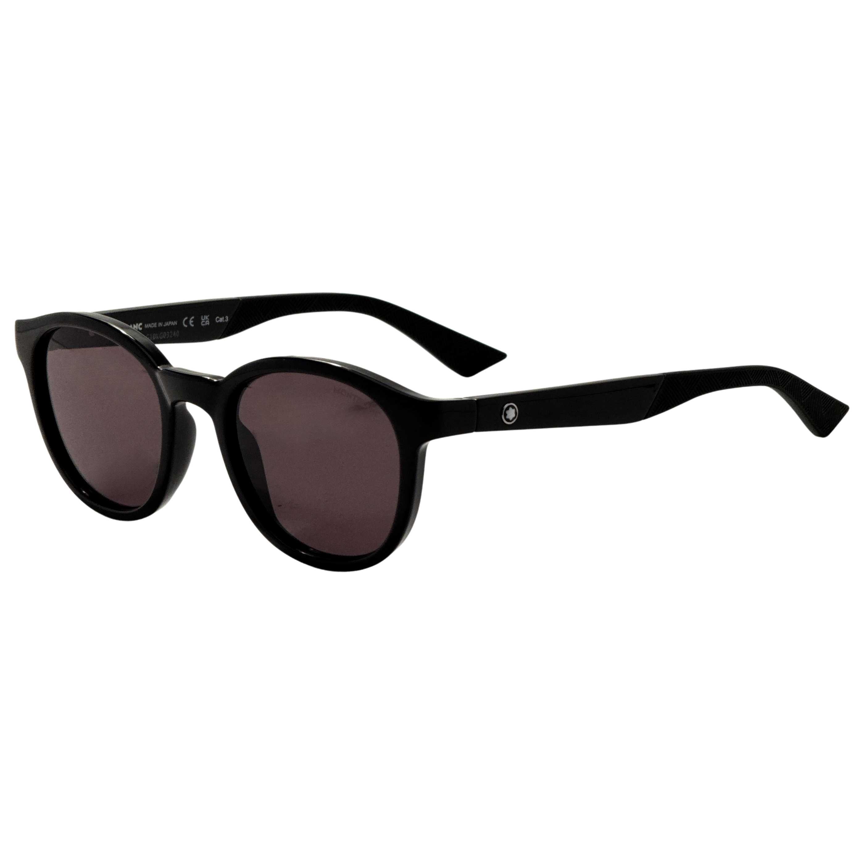 Gafas de Sol Mont Blanc Negro Redonda MB0398S-001