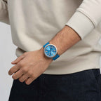 Reloj Swatch  BLUE IN THE WORKS SB07S115