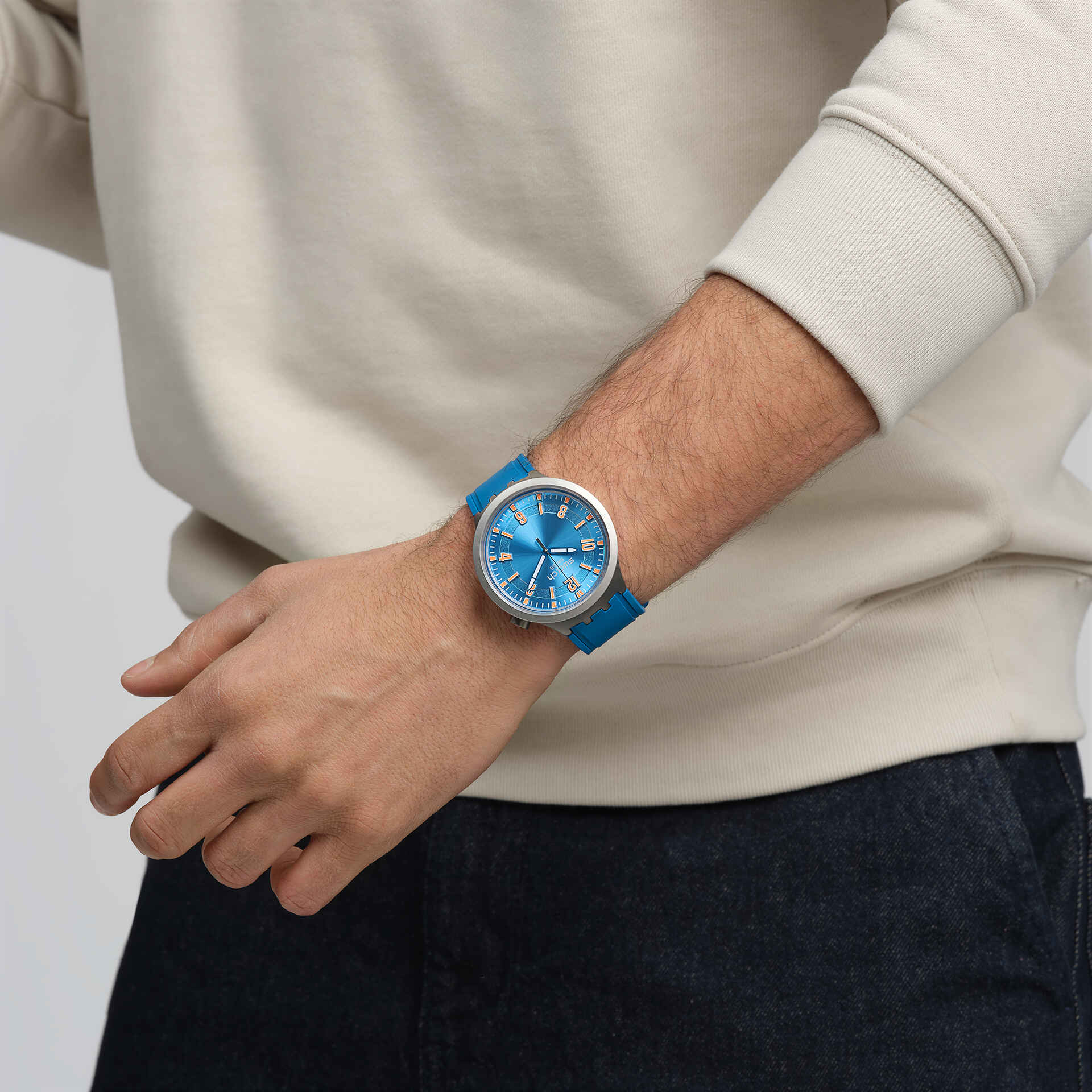 Reloj Swatch  BLUE IN THE WORKS SB07S115
