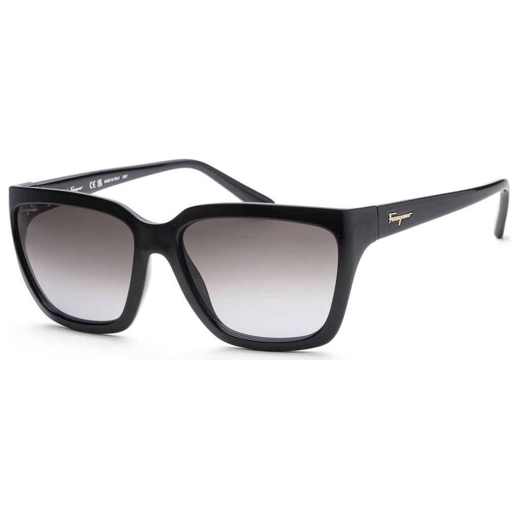 Gafas de Sol Salvatore Ferragamo Negro Rectangular SF1018S-001