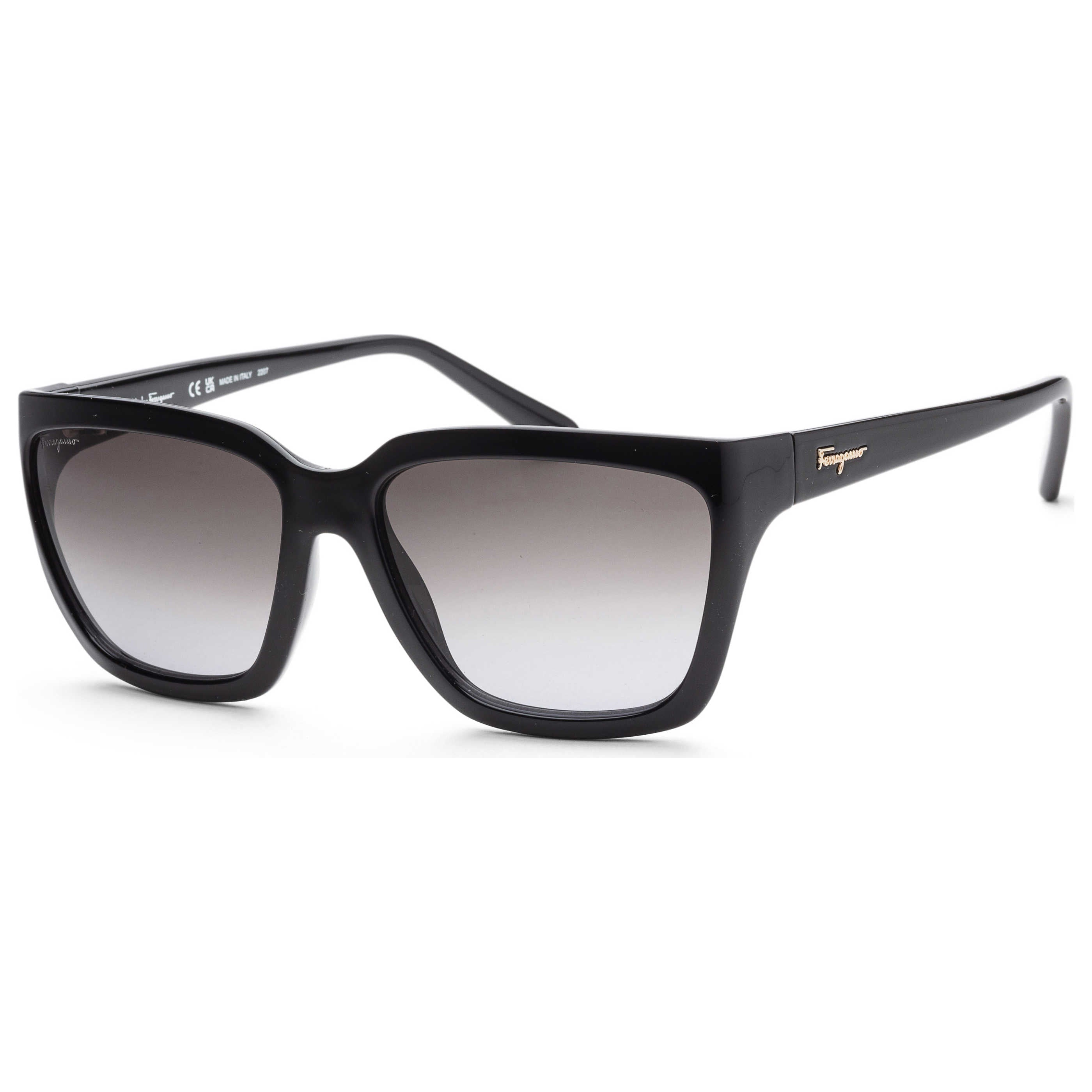 Gafas de Sol Salvatore Ferragamo Negro Rectangular SF1018S-001