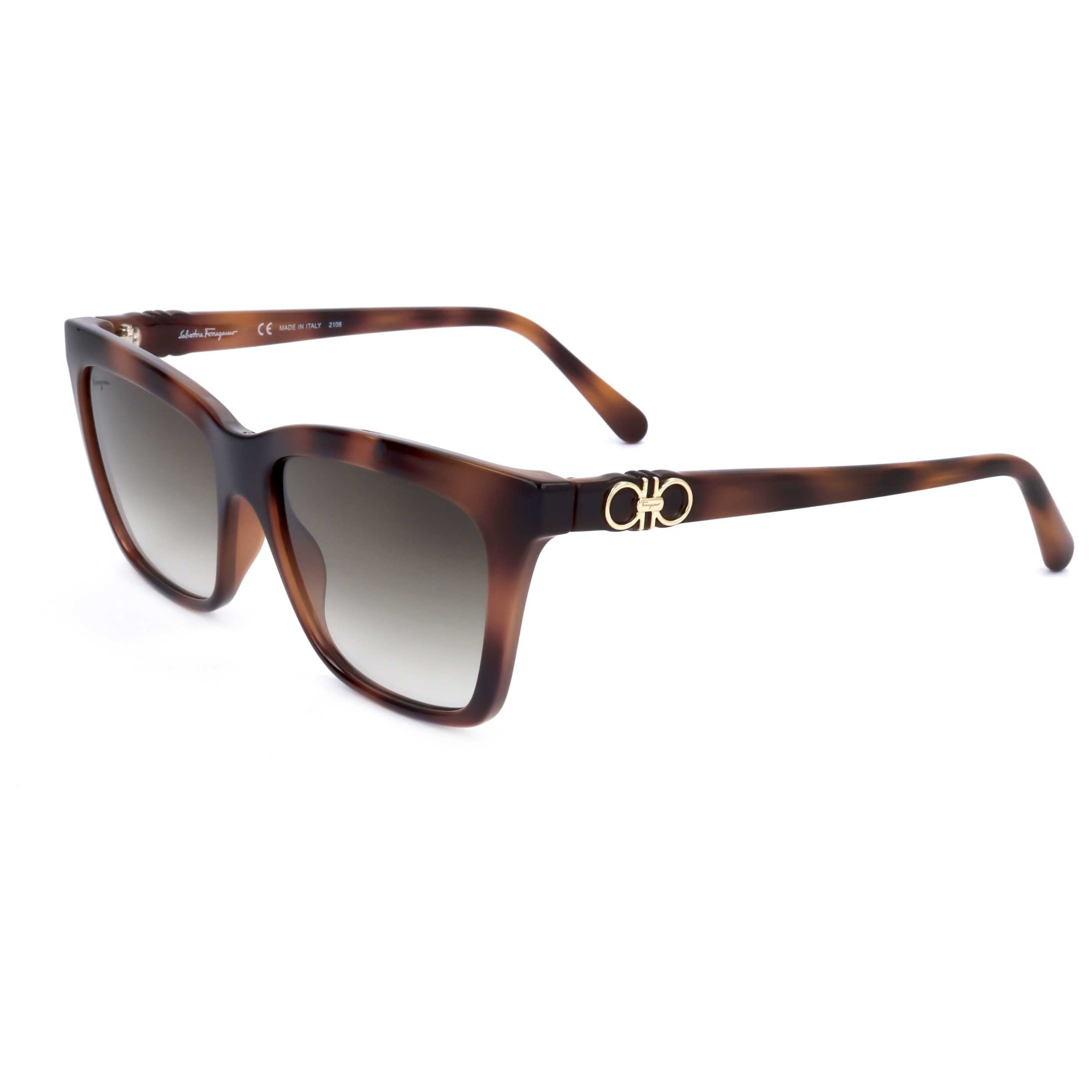 Gafas de Sol Salvatore Ferragamo Marrón Cuadrada SF1027S-214