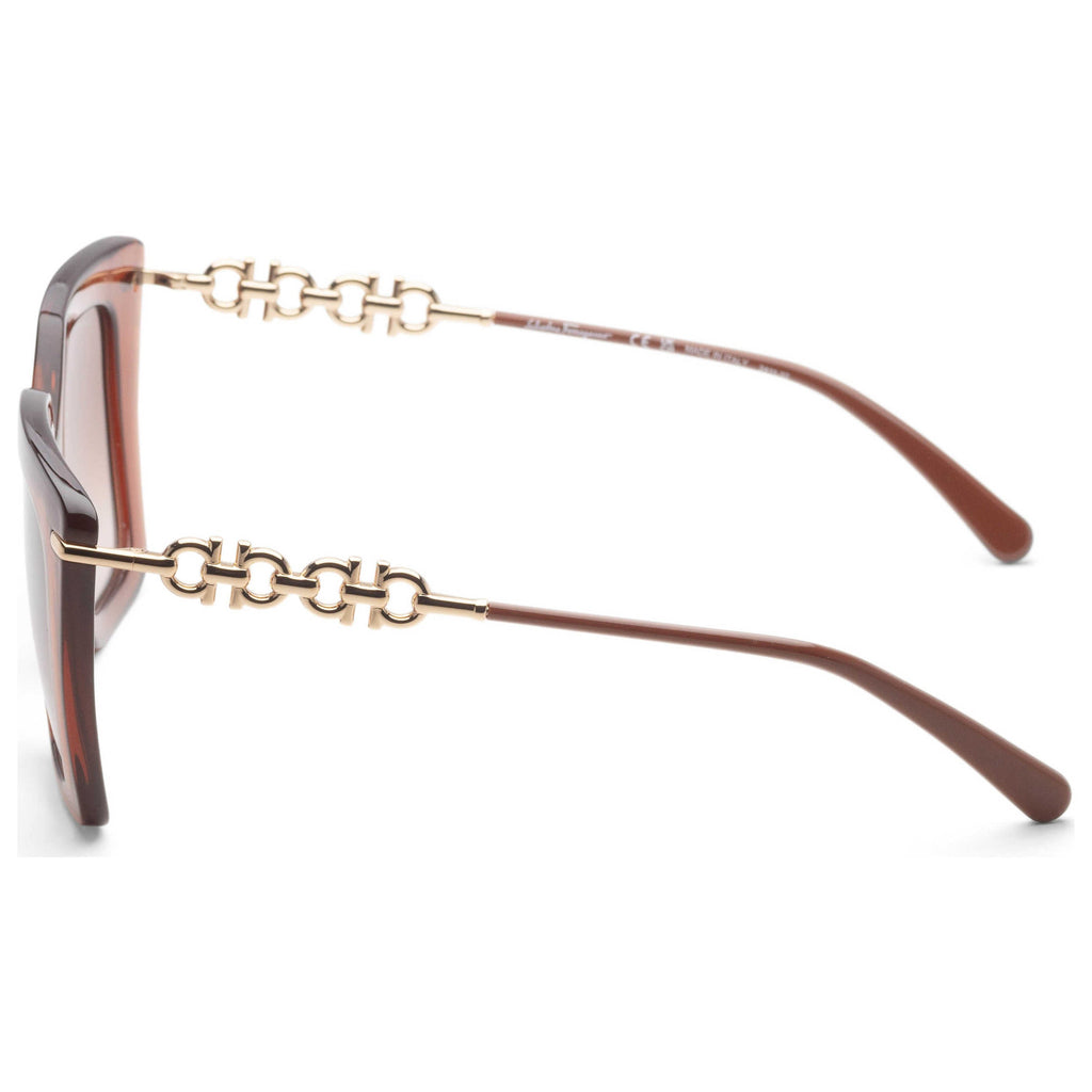 Gafas de Sol Salvatore Ferragamo Marrón Rectangular SF1041S-232-51