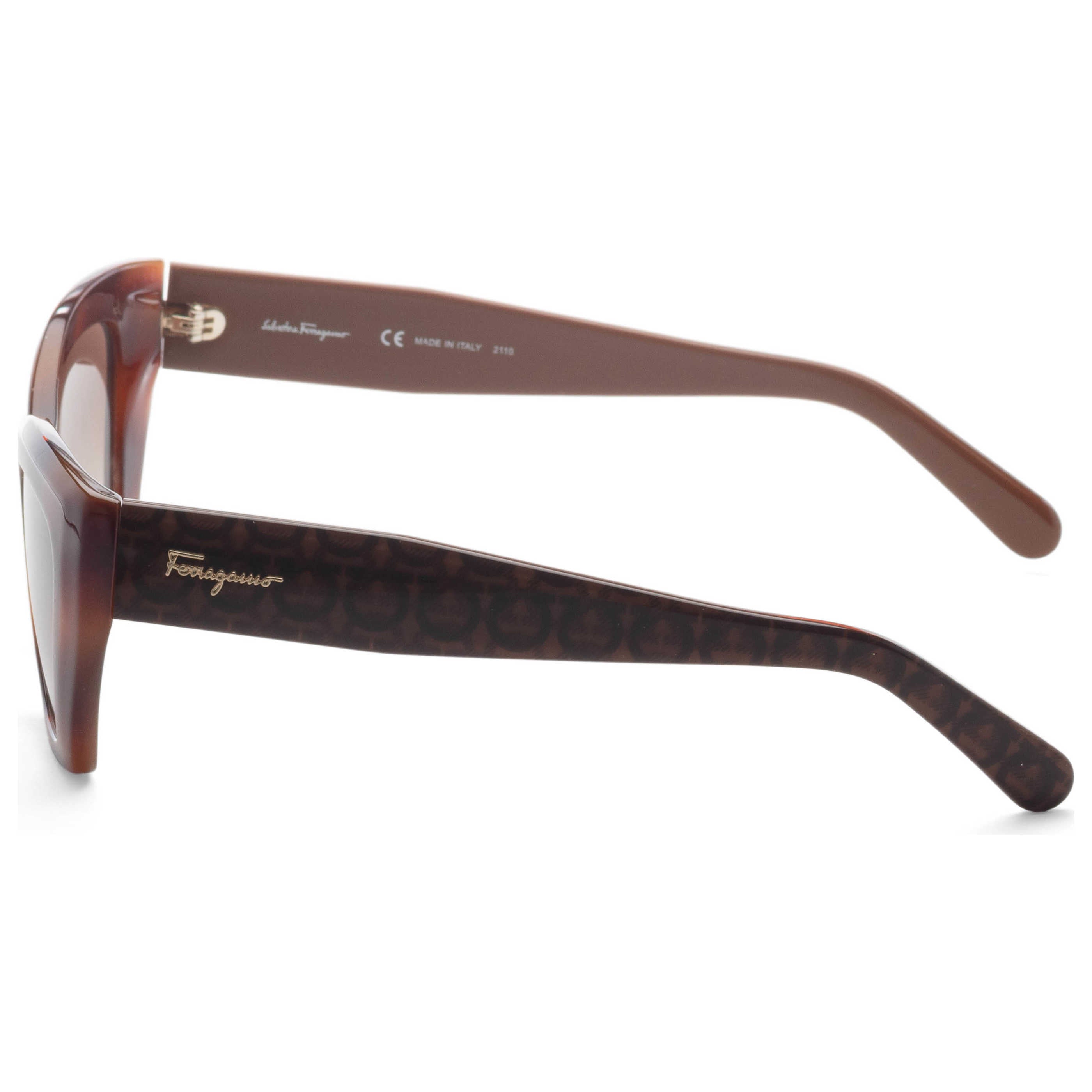 Gafas de Sol Salvatore Ferragamo Marrón Rectangular SF1043S-238-54