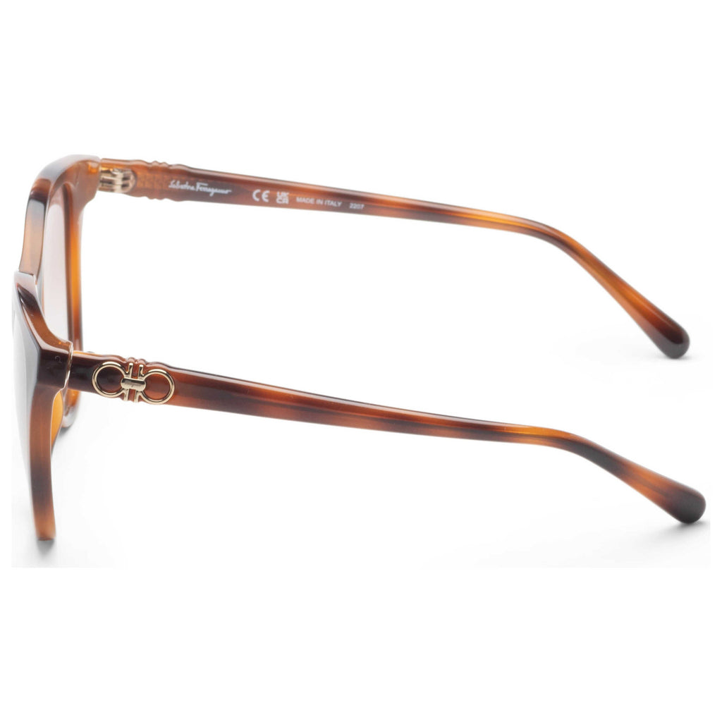 Gafas de Sol Salvatore Ferragamo Marrón Cat-Eye SF1056S-240-57