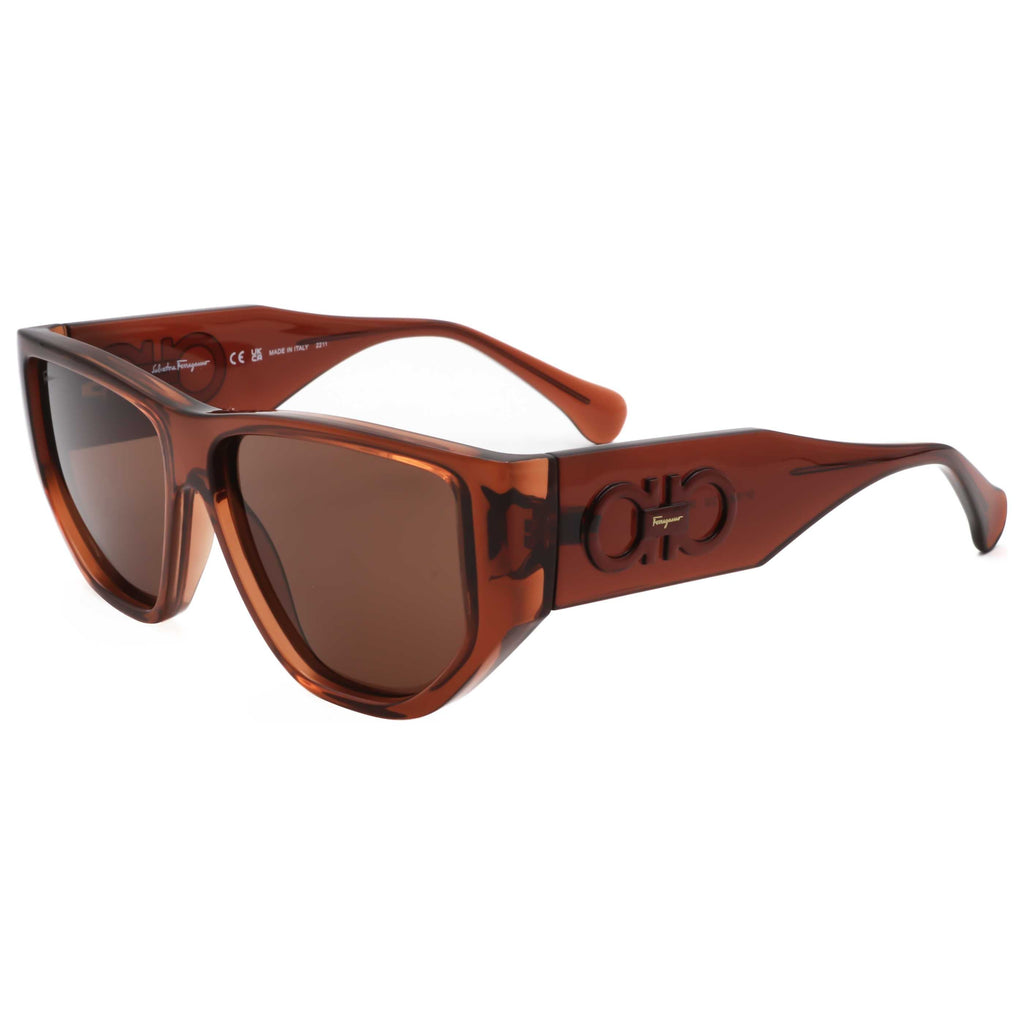 Gafas de Sol Salvatore Ferragamo Marrón Escudo SF1077S-232-56