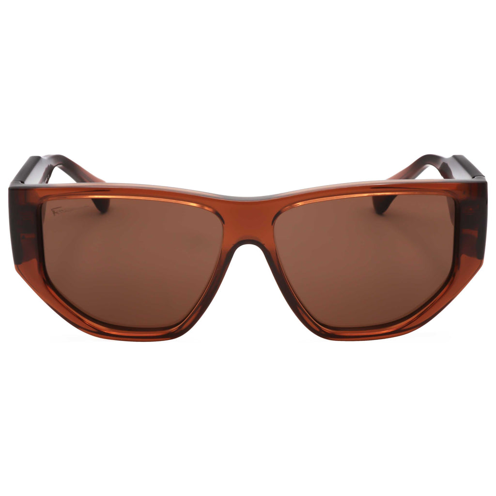 Gafas de Sol Salvatore Ferragamo Marrón Escudo SF1077S-232-56