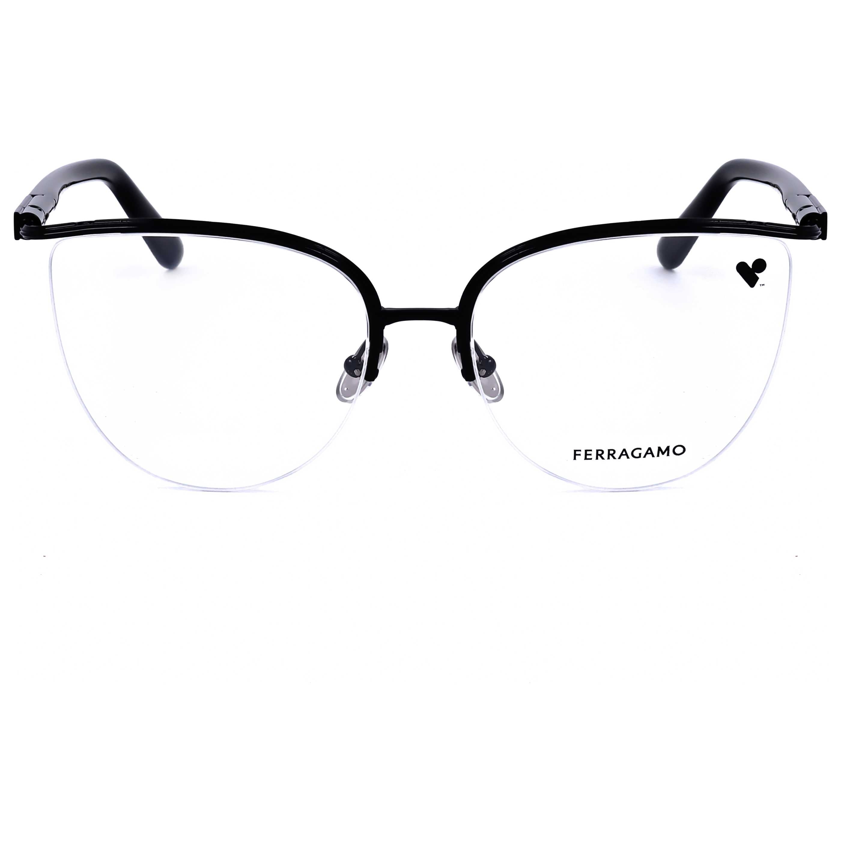 Gafas Oftálmicas Salvatore Ferragamo Negro Cat-Eye SF2227-001-56