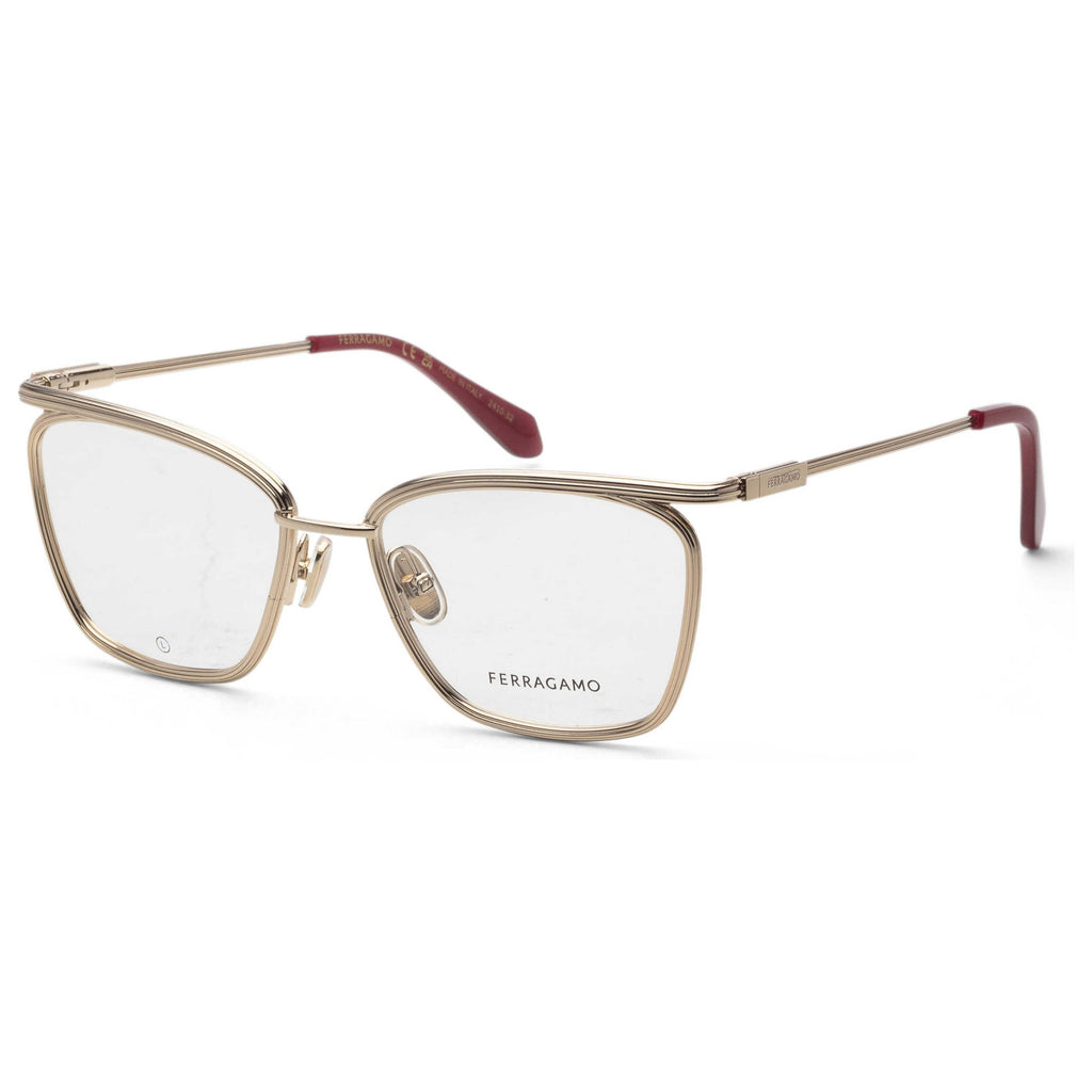 Gafas Oftálmicas Salvatore Ferragamo Dorado Cuadrada SF2235-710-55