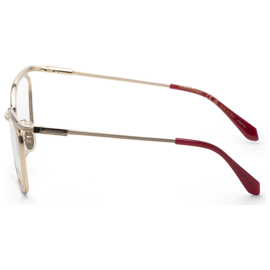 Gafas Oftálmicas Salvatore Ferragamo Dorado Cuadrada SF2235-710-55