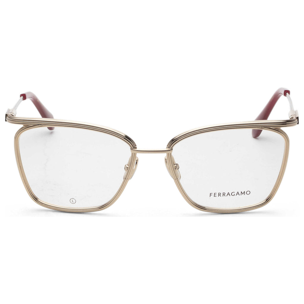 Gafas Oftálmicas Salvatore Ferragamo Dorado Cuadrada SF2235-710-55