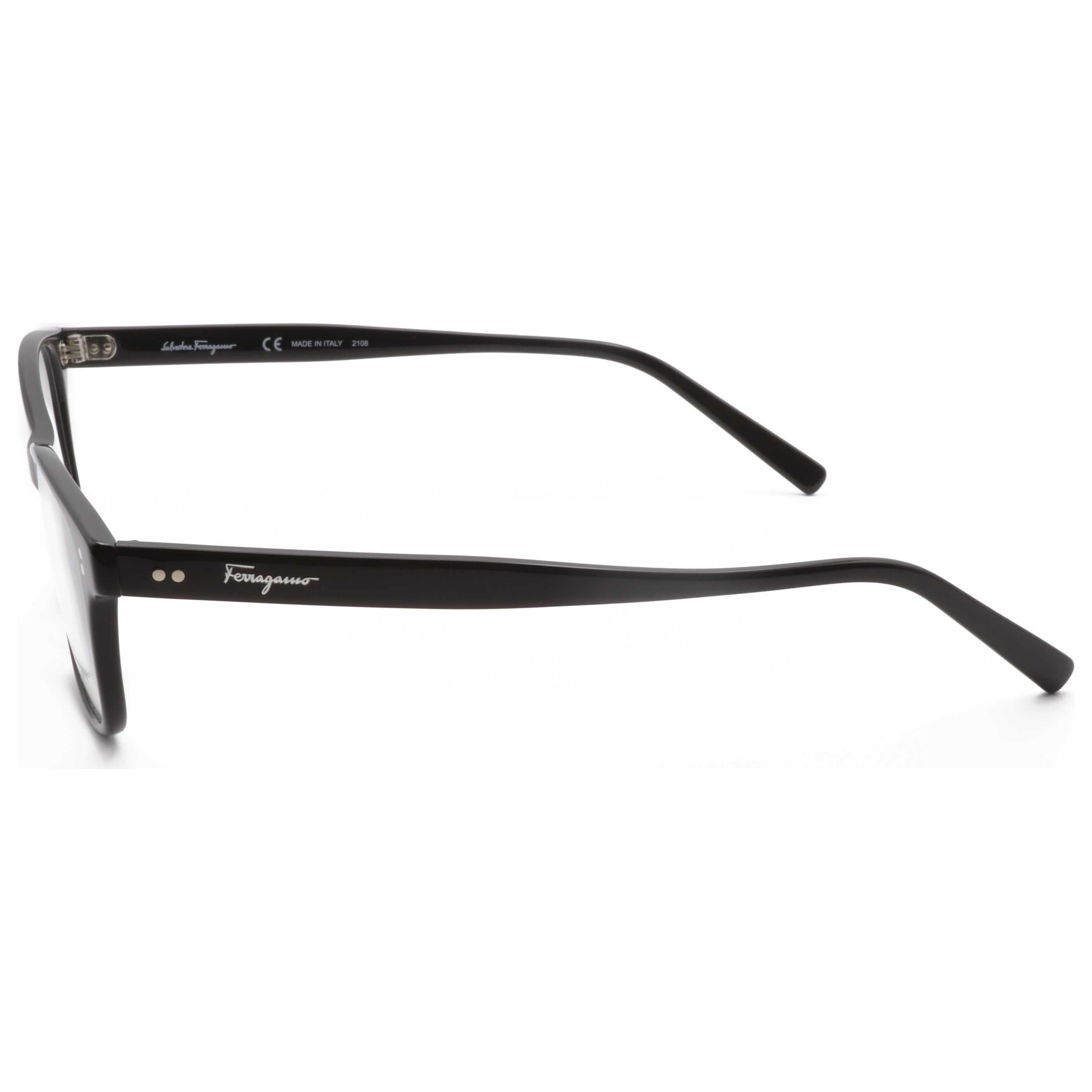 Gafas Oftálmicas Salvatore Ferragamo Negro Rectangular SF2910-001-55