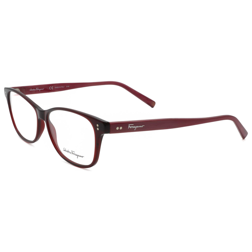 Gafas Oftálmicas Salvatore Ferragamo Rojo Rectangular SF2910-612-55