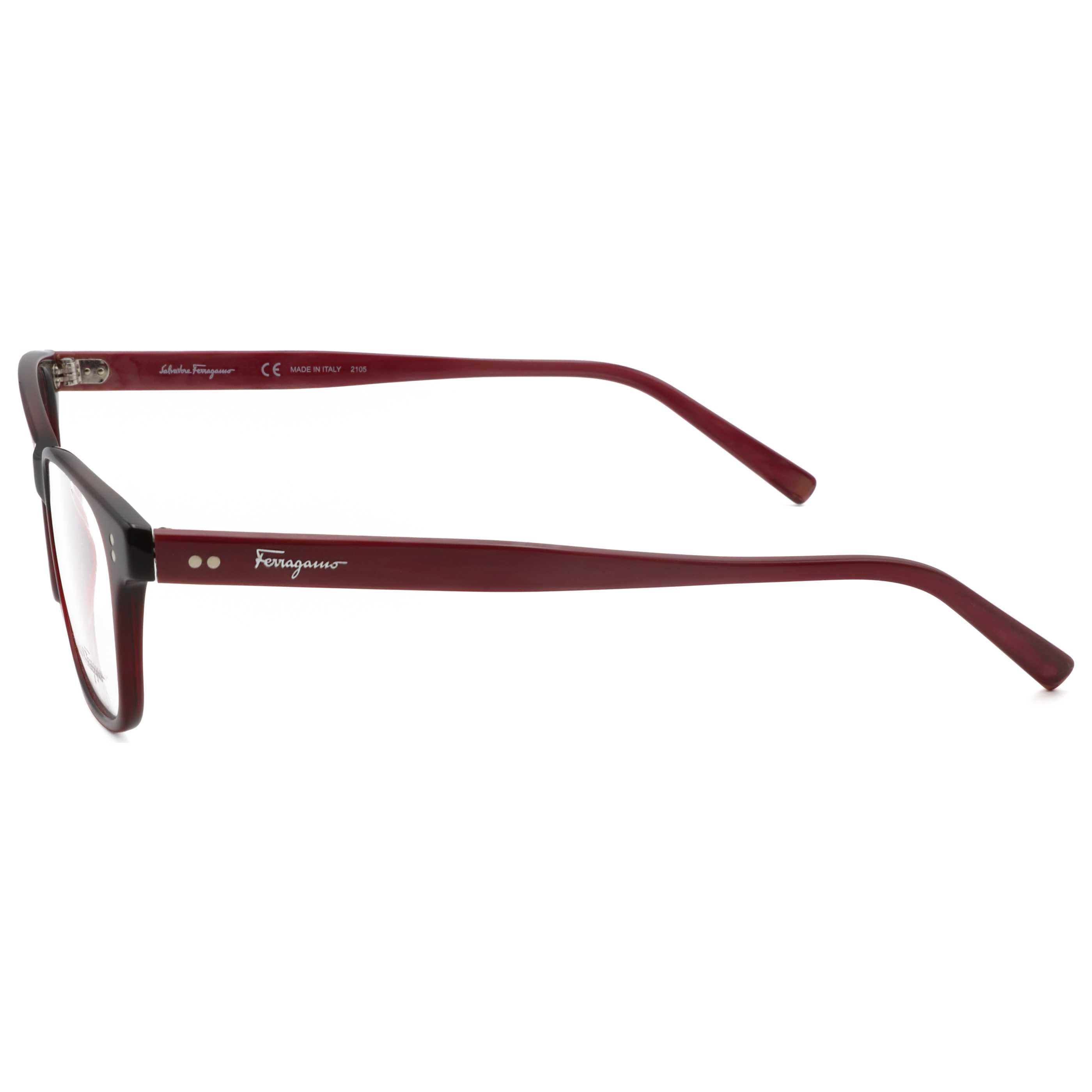 Gafas Oftálmicas Salvatore Ferragamo Rojo Rectangular SF2910-612-55
