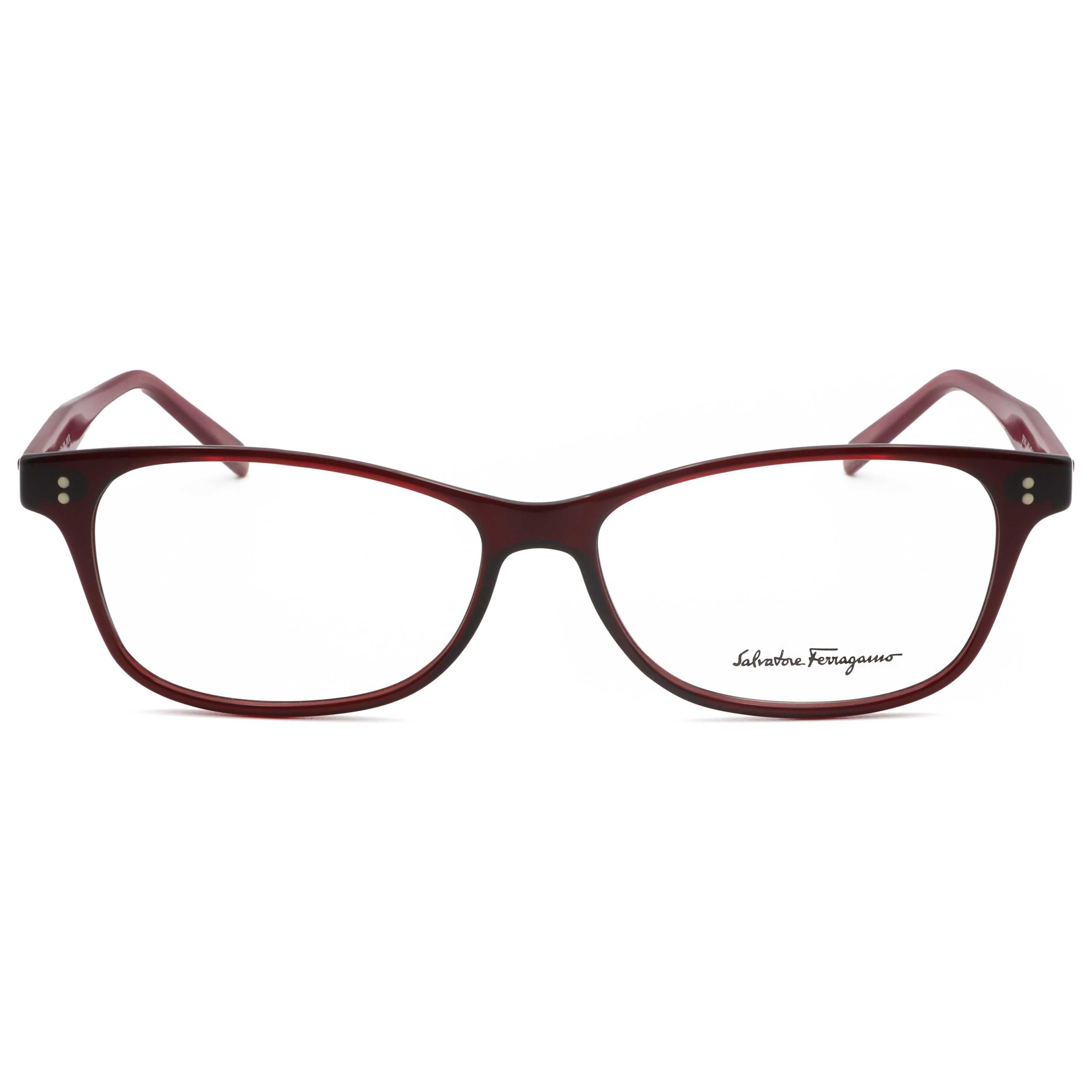 Gafas Oftálmicas Salvatore Ferragamo Rojo Rectangular SF2910-612-55