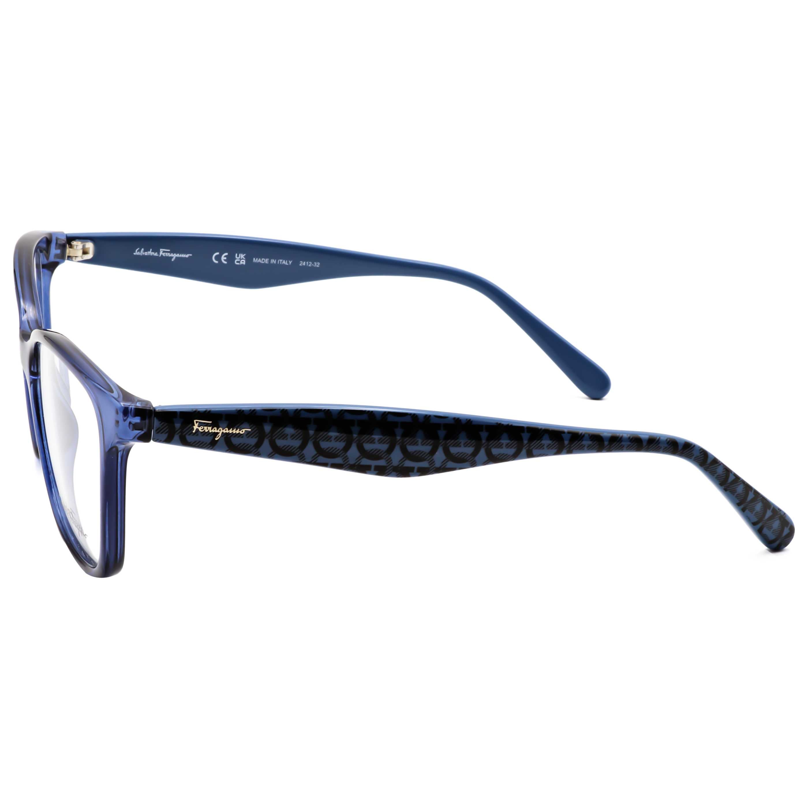 Gafas Oftálmicas Salvatore Ferragamo Azul Cuadrada SF2918-432-55