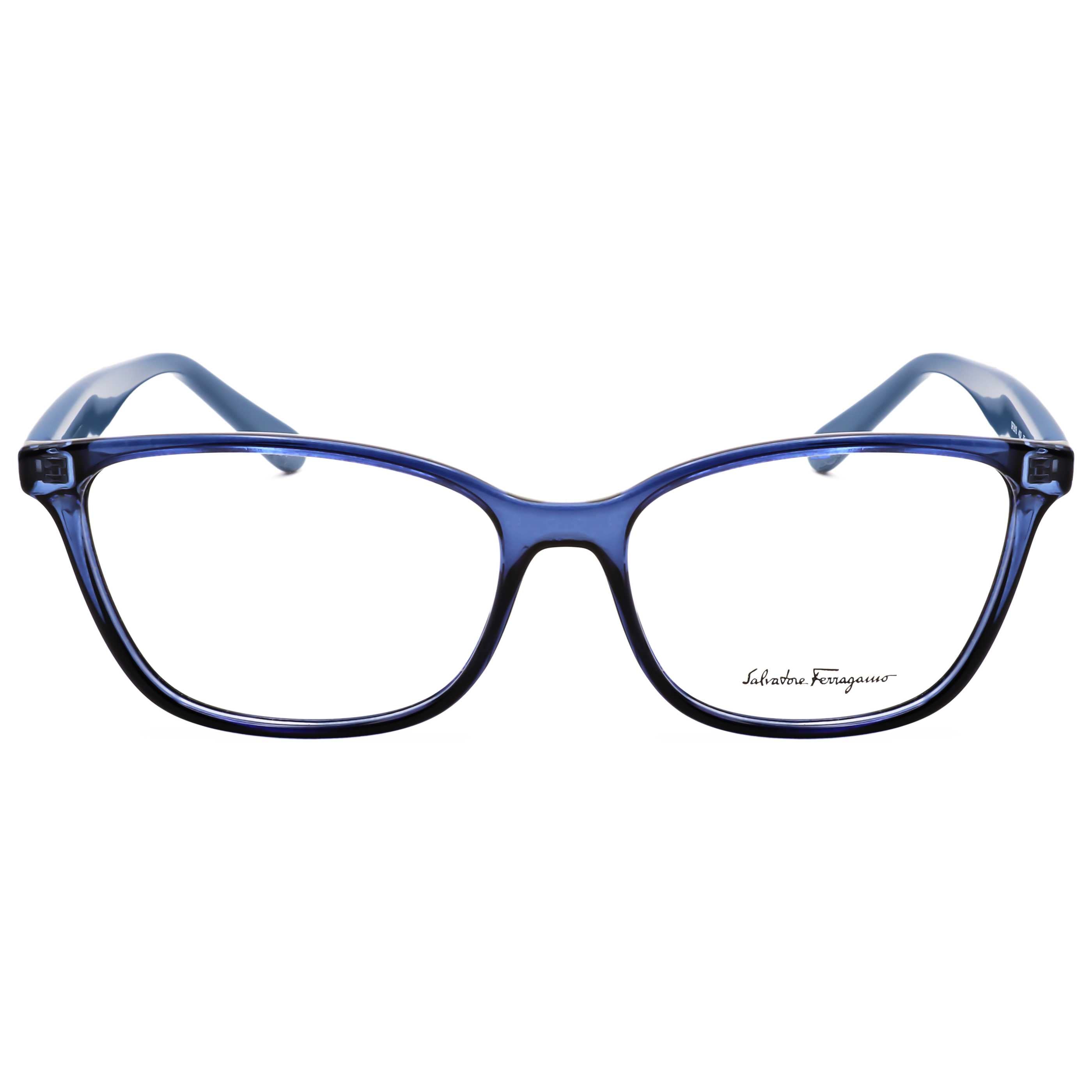 Gafas Oftálmicas Salvatore Ferragamo Azul Cuadrada SF2918-432-55