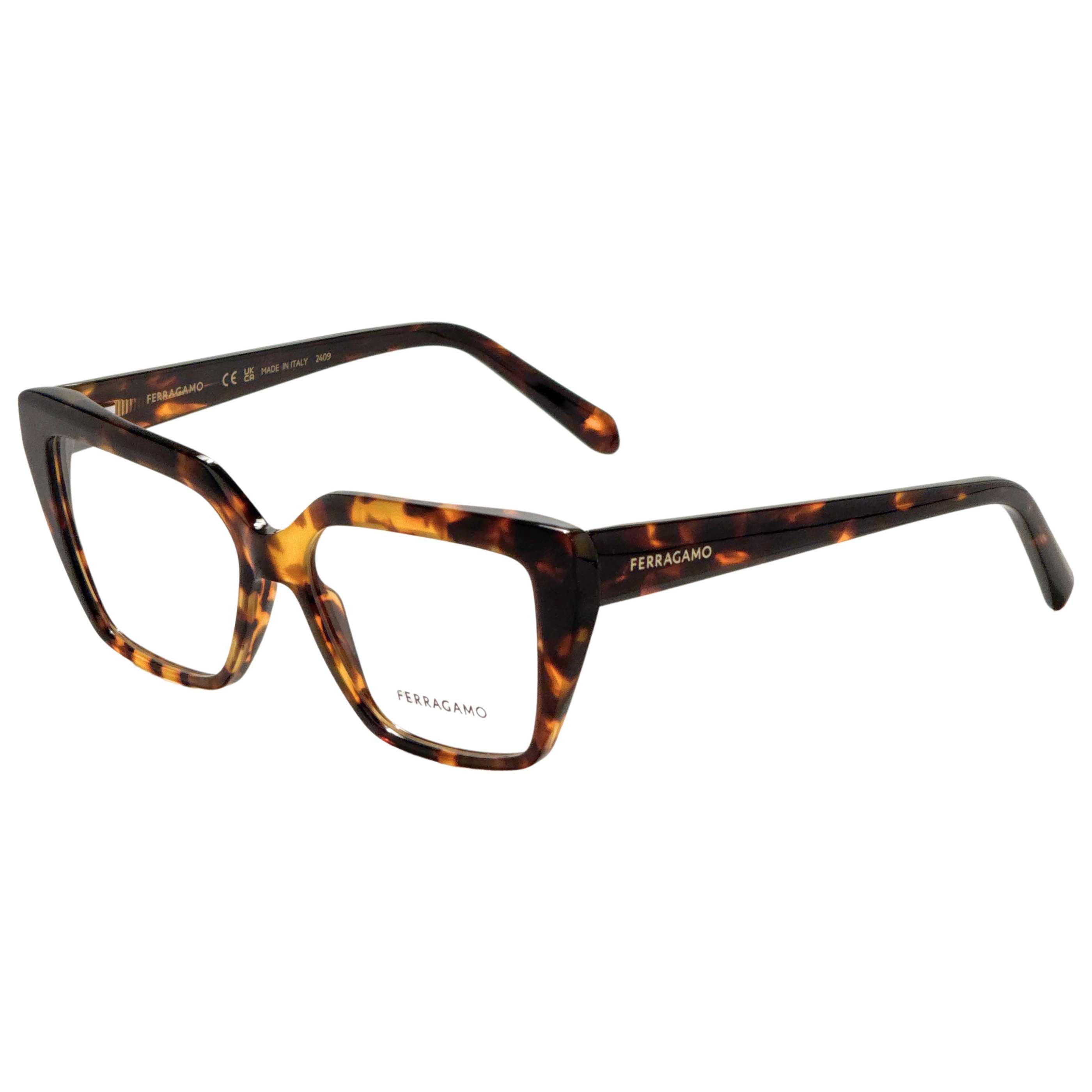 Gafas Oftálmicas Salvatore Ferragamo Marrón Rectangular SF2971-242-53