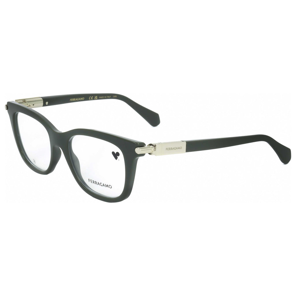 Gafas Oftálmicas Salvatore Ferragamo Verde Cuadrada SF2973-302-50