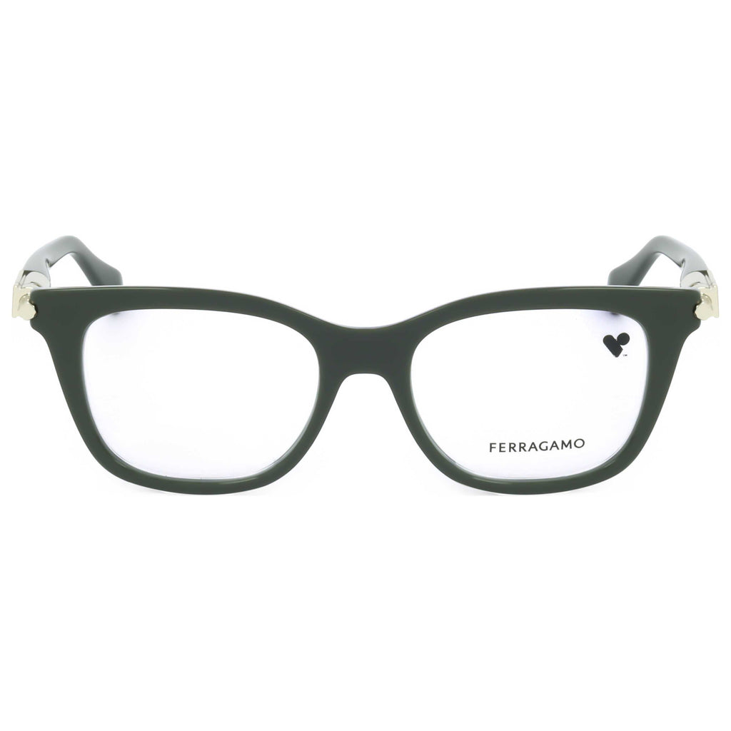 Gafas Oftálmicas Salvatore Ferragamo Verde Cuadrada SF2973-302-50