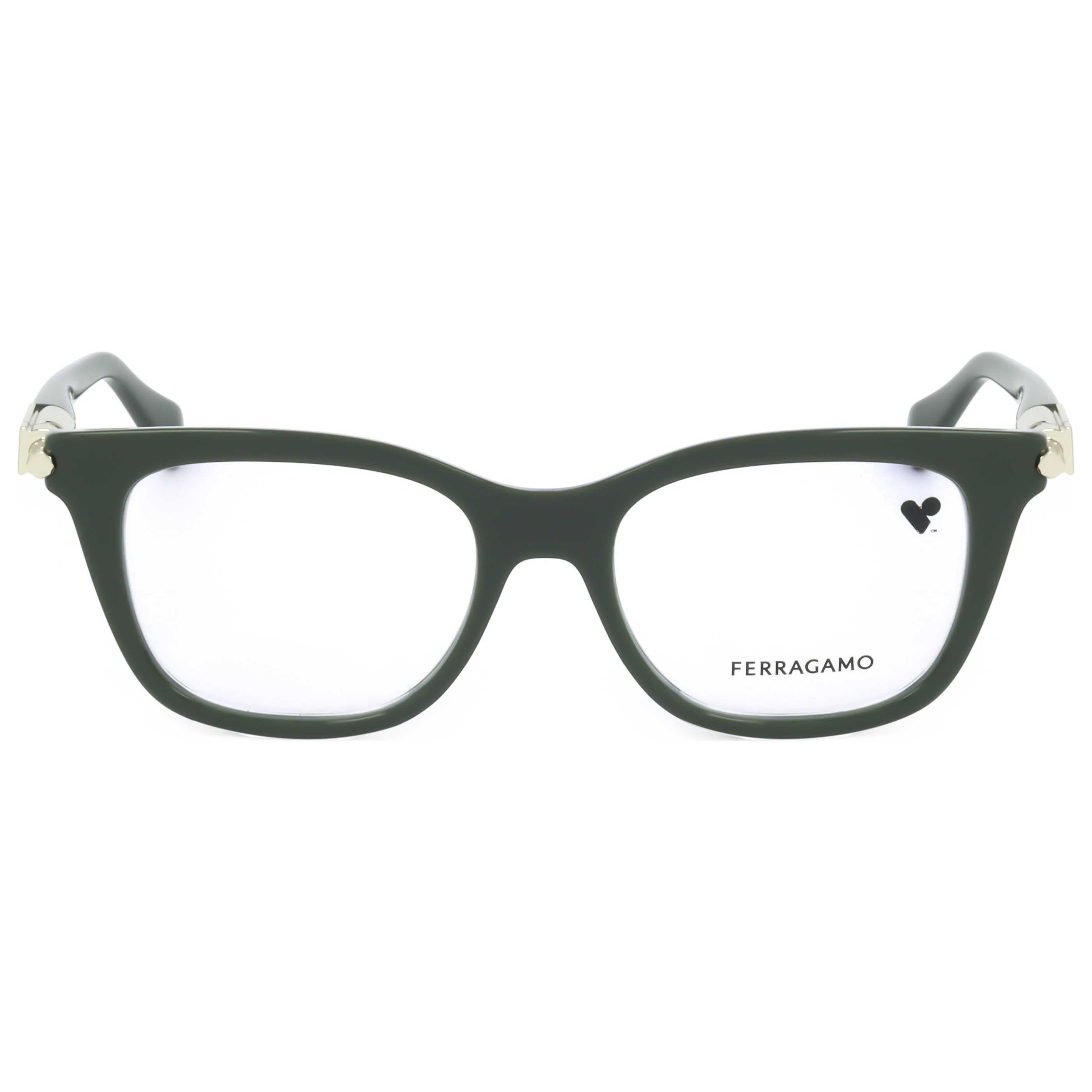 Gafas Oftálmicas Salvatore Ferragamo Verde Cuadrada SF2973-302-50