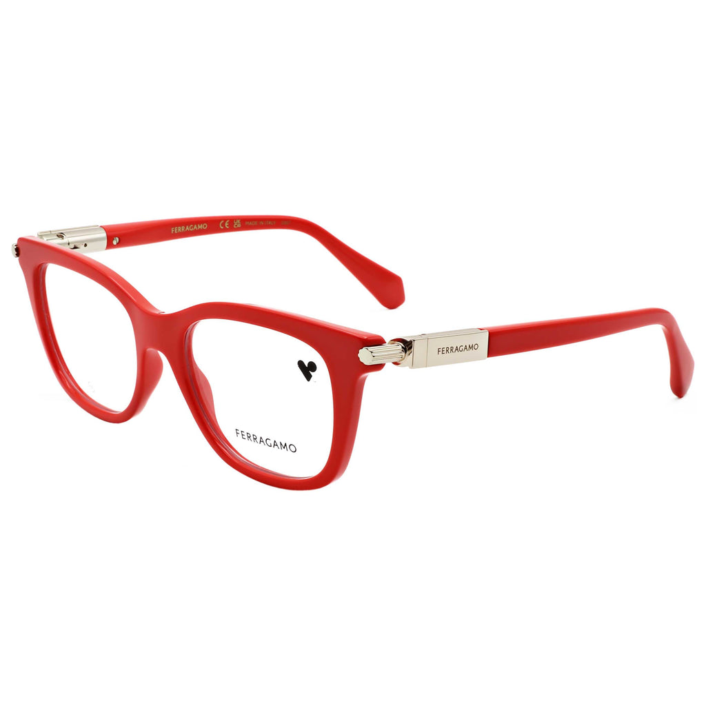 Gafas Oftálmicas Salvatore Ferragamo Rojo Cuadrada SF2973-600-50