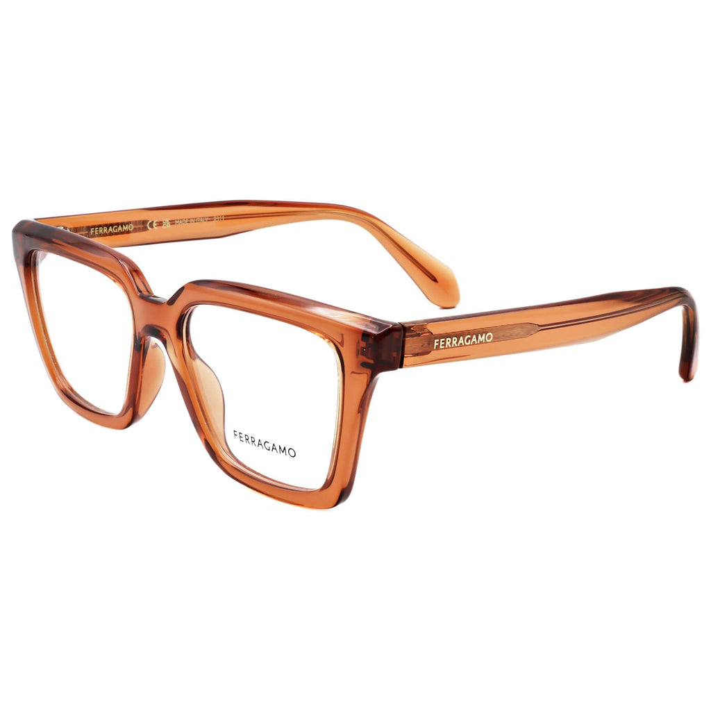 Gafas Oftálmicas Salvatore Ferragamo Marrón Cuadrada SF2985-261-52