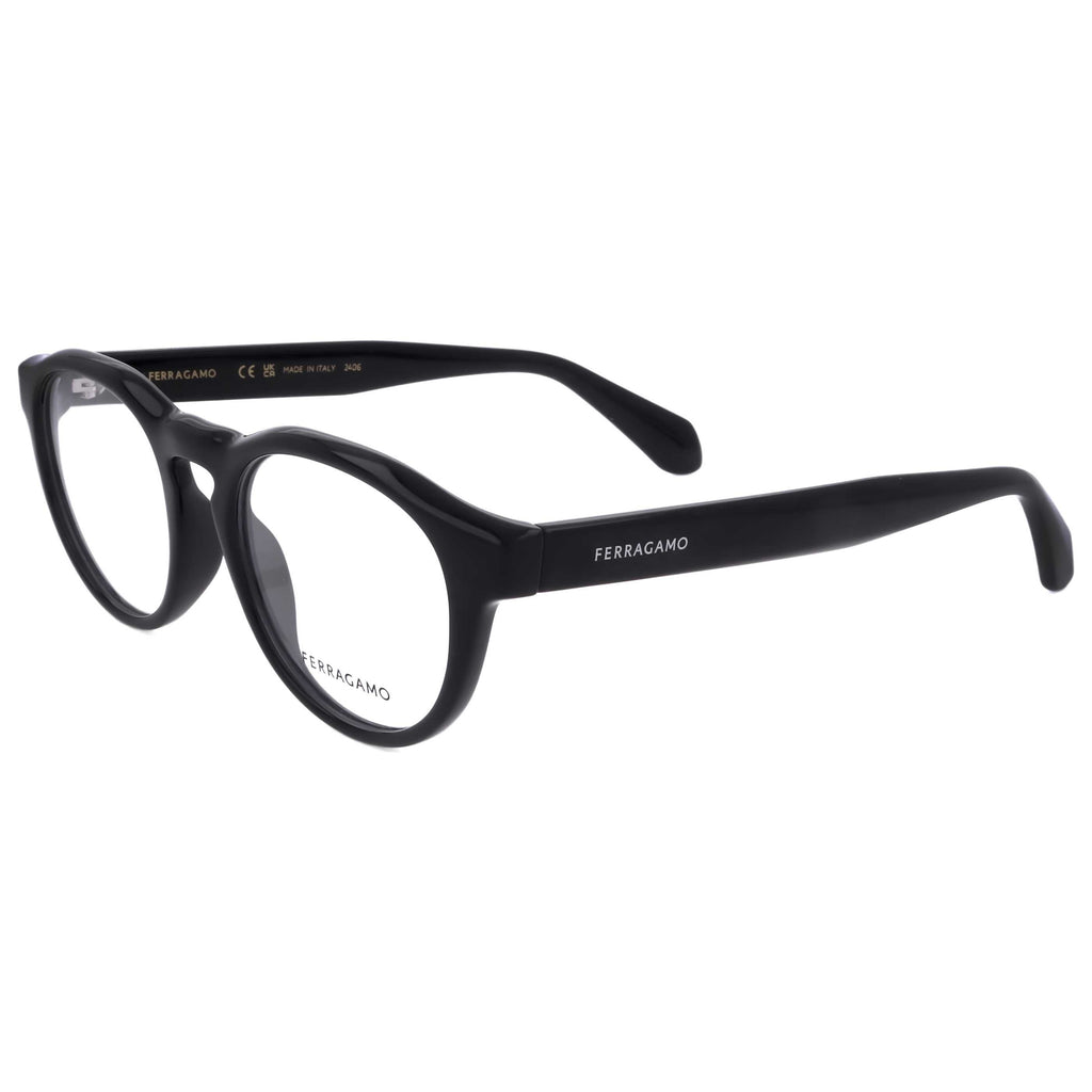 Gafas Oftálmicas Salvatore Ferragamo Negro Redonda SF2987E-001-50
