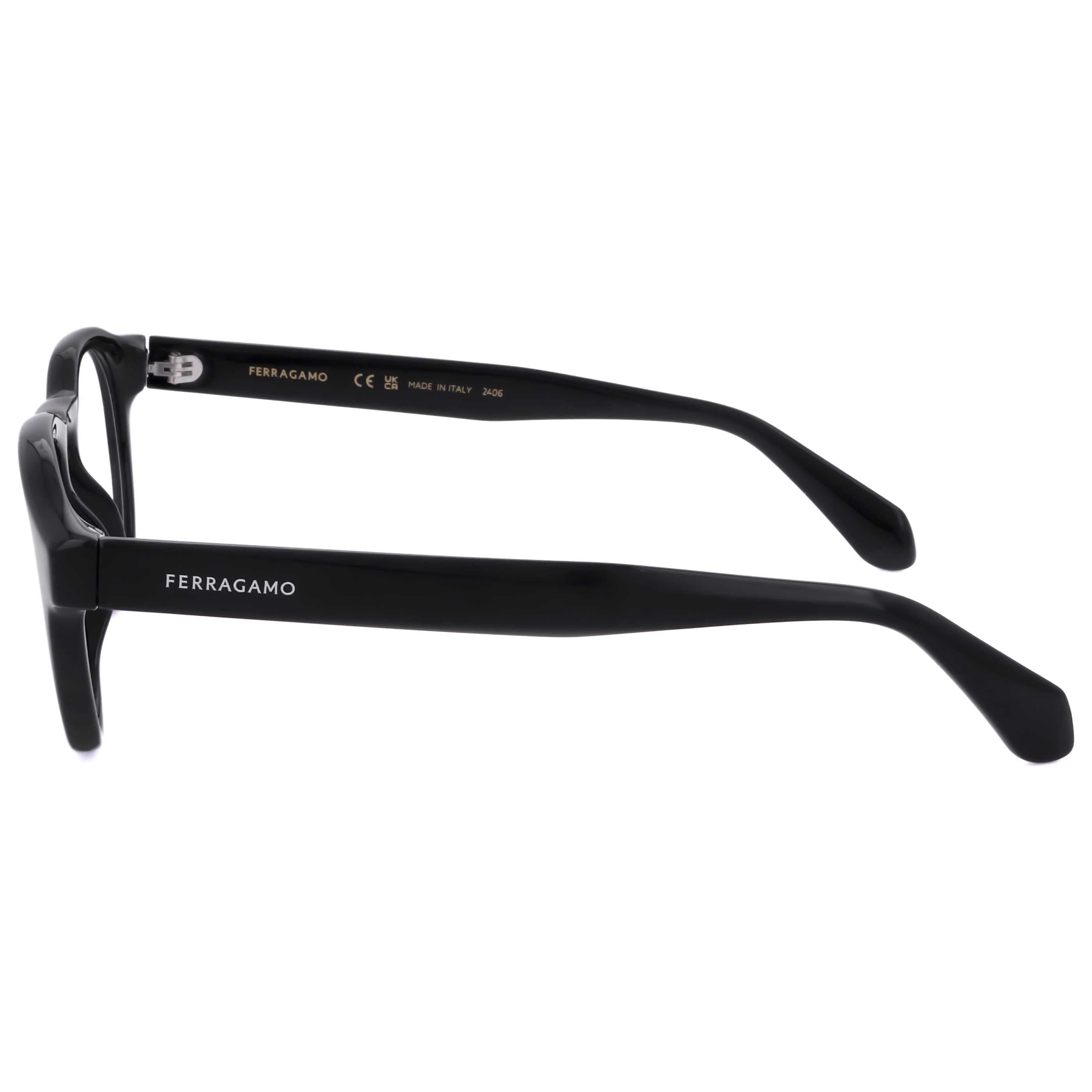 Gafas Oftálmicas Salvatore Ferragamo Negro Redonda SF2987E-001-50