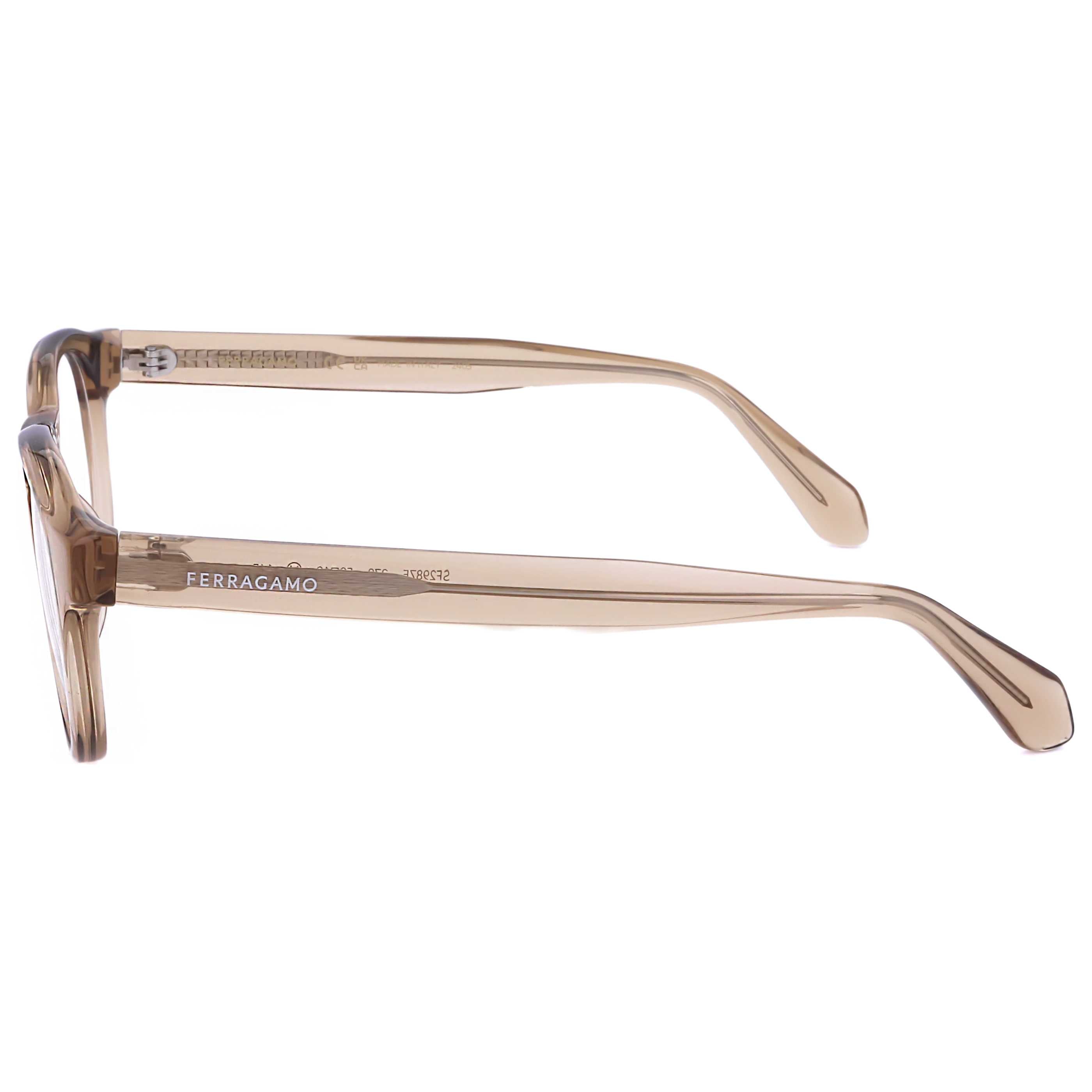 Gafas Oftálmicas Salvatore Ferragamo Marrón Redonda SF2987E-278-50