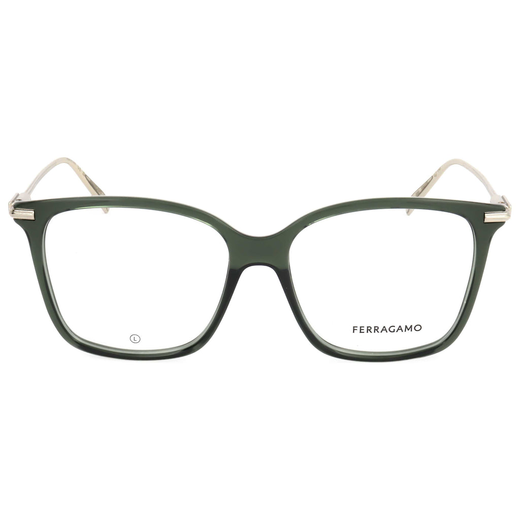 Gafas Oftálmicas Salvatore Ferragamo Verde Cuadrada SF2992-320-53