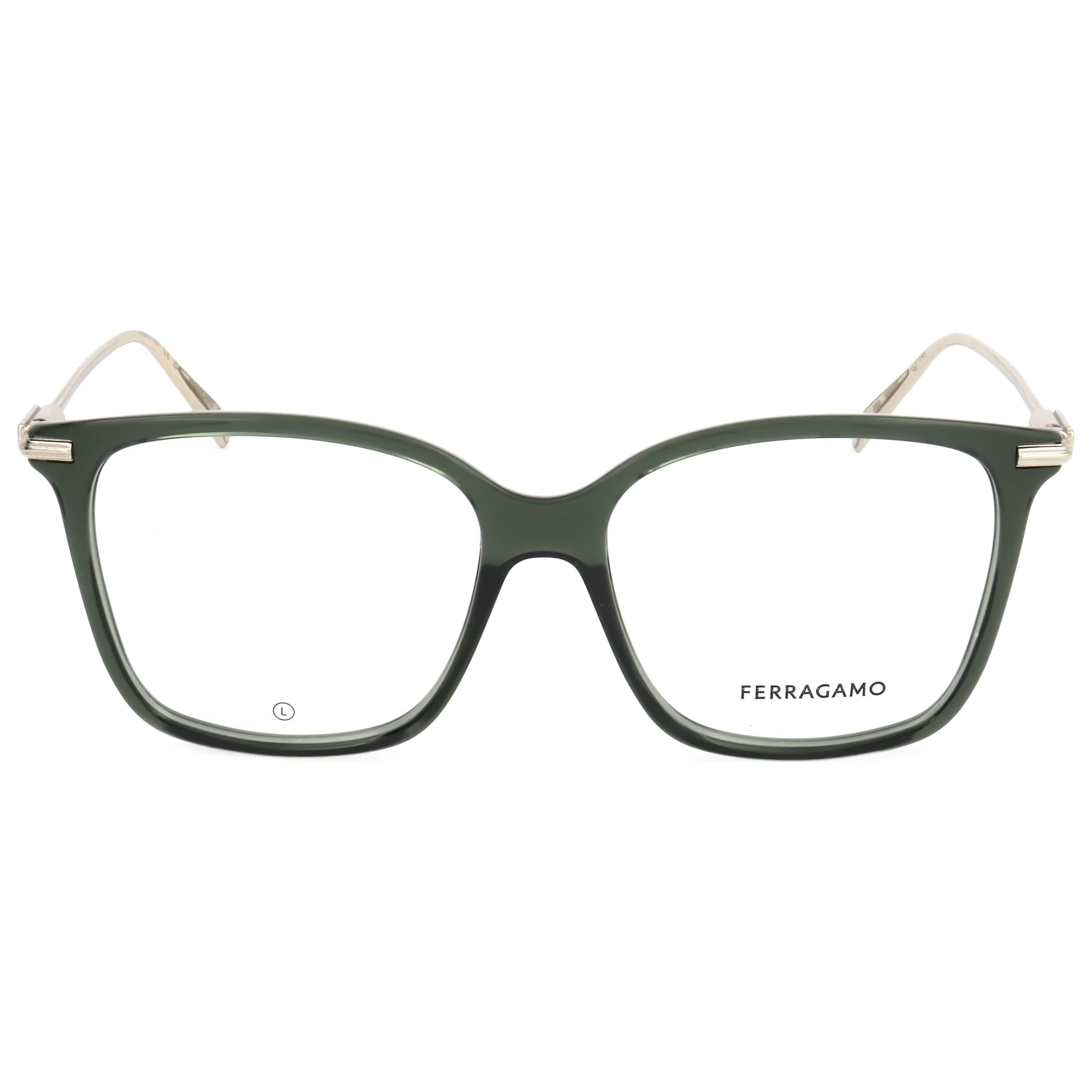 Gafas Oftálmicas Salvatore Ferragamo Verde Cuadrada SF2992-320-53