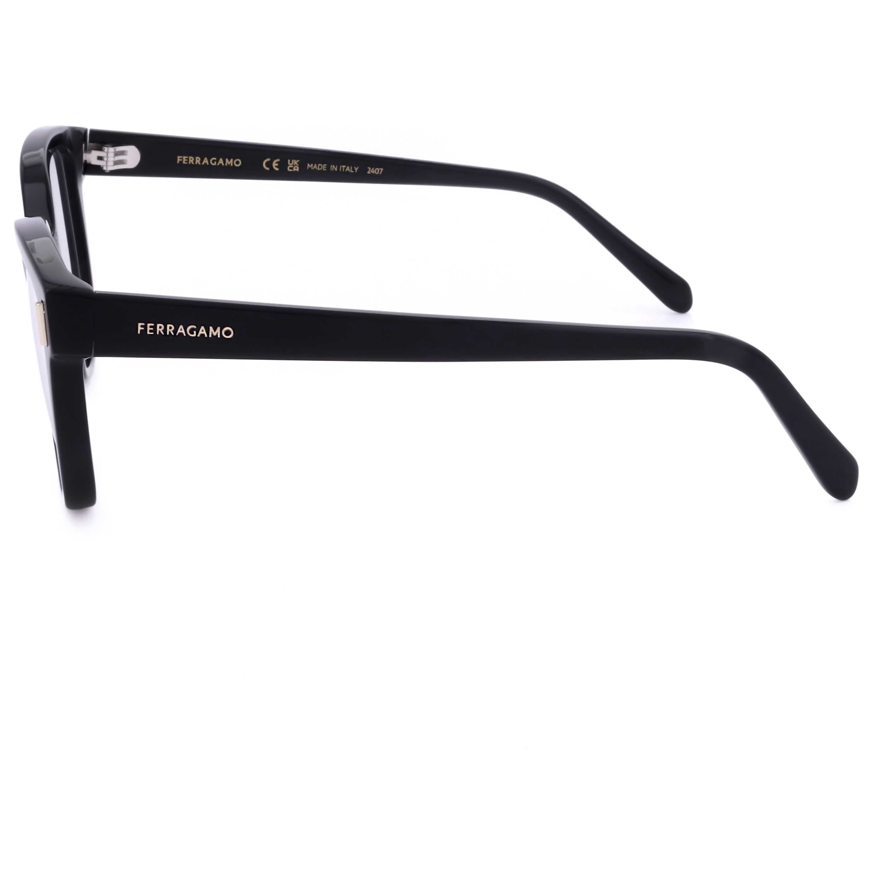 Gafas Oftálmicas Salvatore Ferragamo Negro Redonda SF2994-001-53
