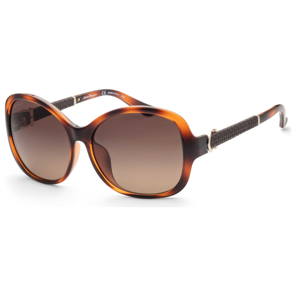 Gafas de Sol Salvatore Ferragamo Marrón Cuadrada SF744SLA-214-59
