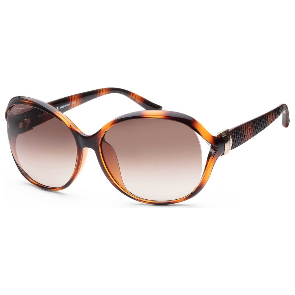 Gafas de Sol Salvatore Ferragamo Marrón Ovalada SF770SA-214