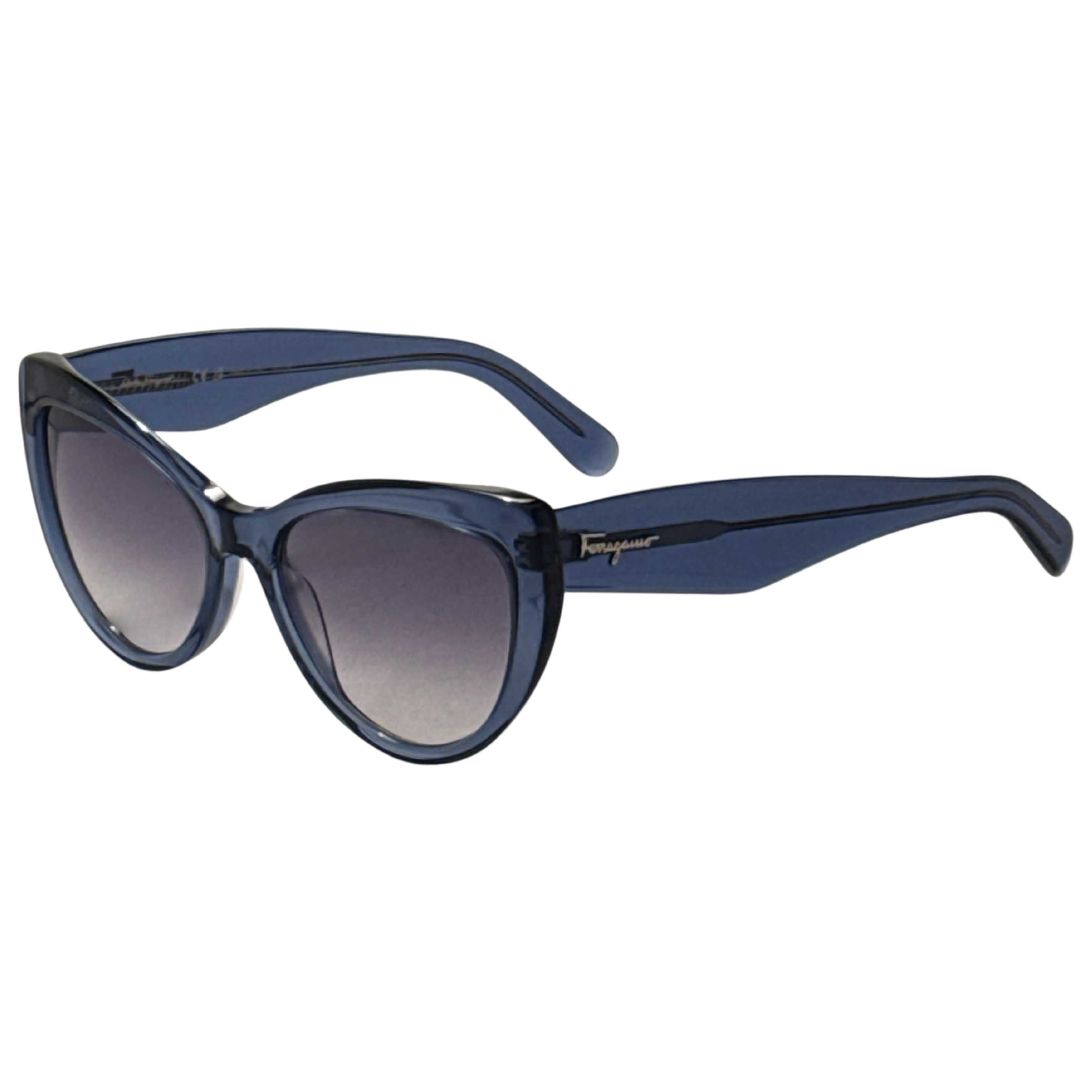 Gafas de Sol Salvatore Ferragamo Azul Cat-Eye SF930SCP-414-56
