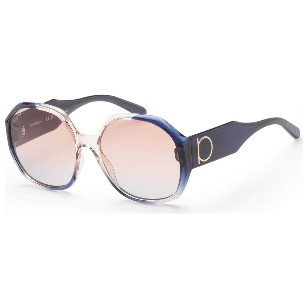 Gafas de Sol Salvatore Ferragamo Gris Rectangular SF943S-6018083