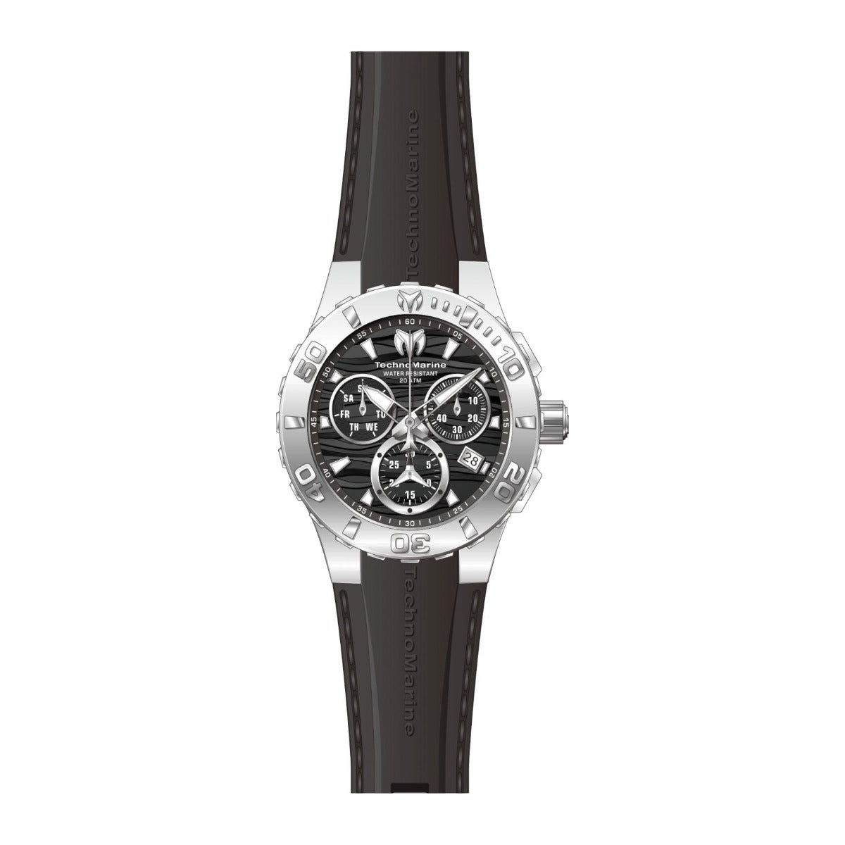 Reloj Technomarine TM-115073 vista completa con correa