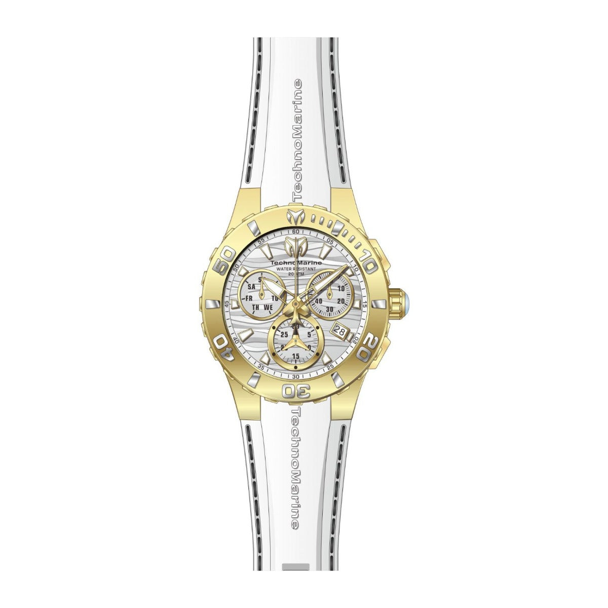 Reloj Technomarine TM-115077 vista completa con correa