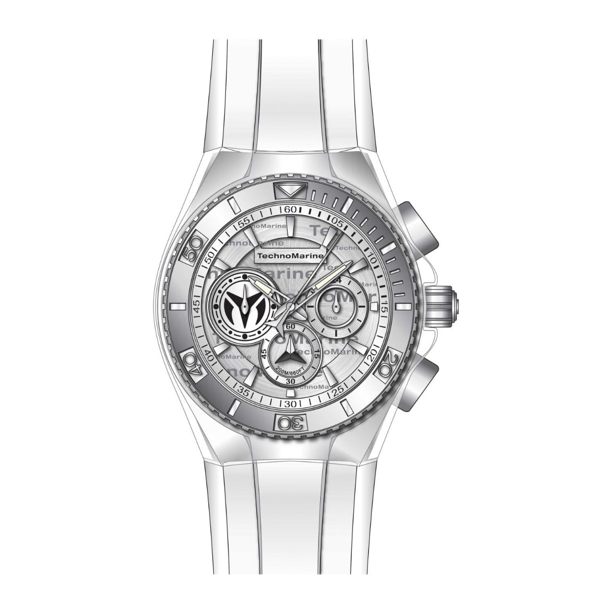 Reloj Technomarine TM-118120 vista completa con correa
