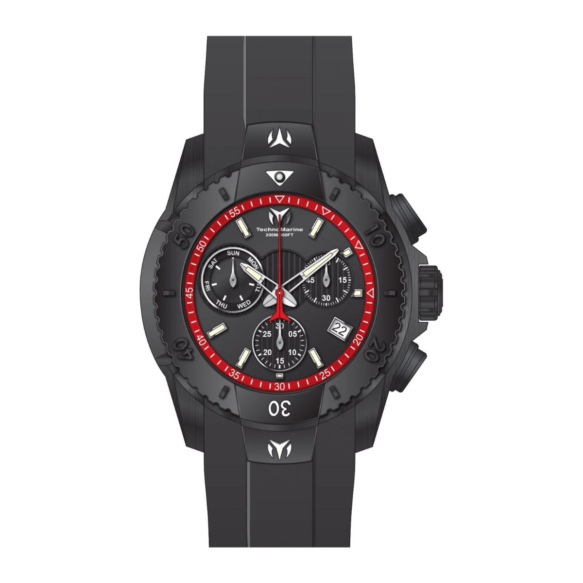 Reloj Technomarine TM-616002 vista completa con correa