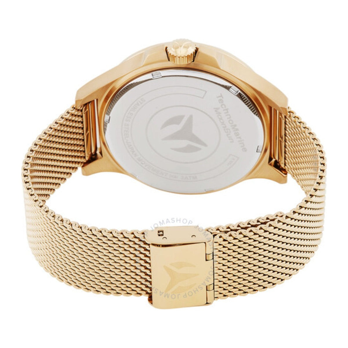 Reloj Technomarine TM-822024 vista posterior y cierre de la malla