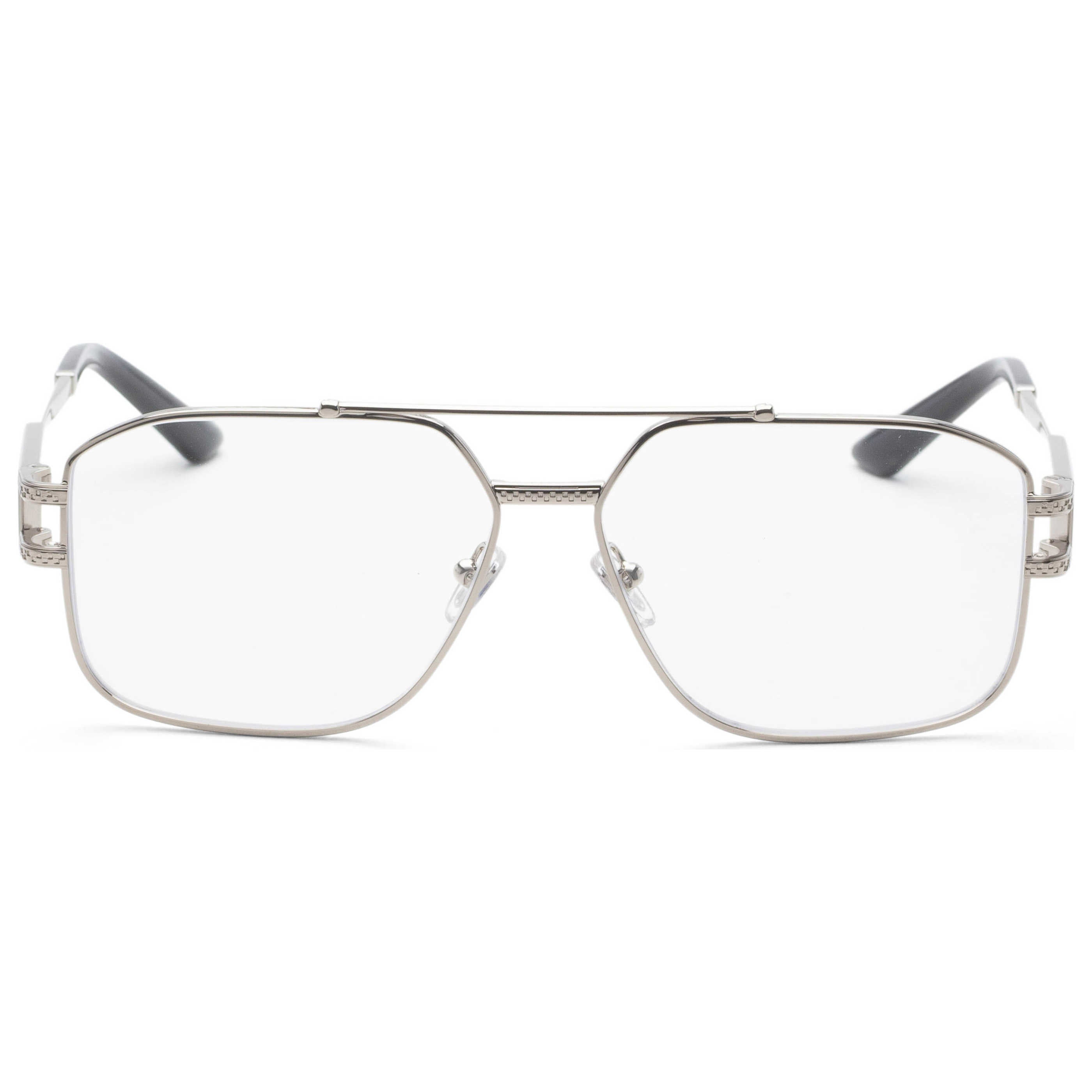 Gafas Oftálmicas Versace Plateado Cuadrada VE1302-1000-57