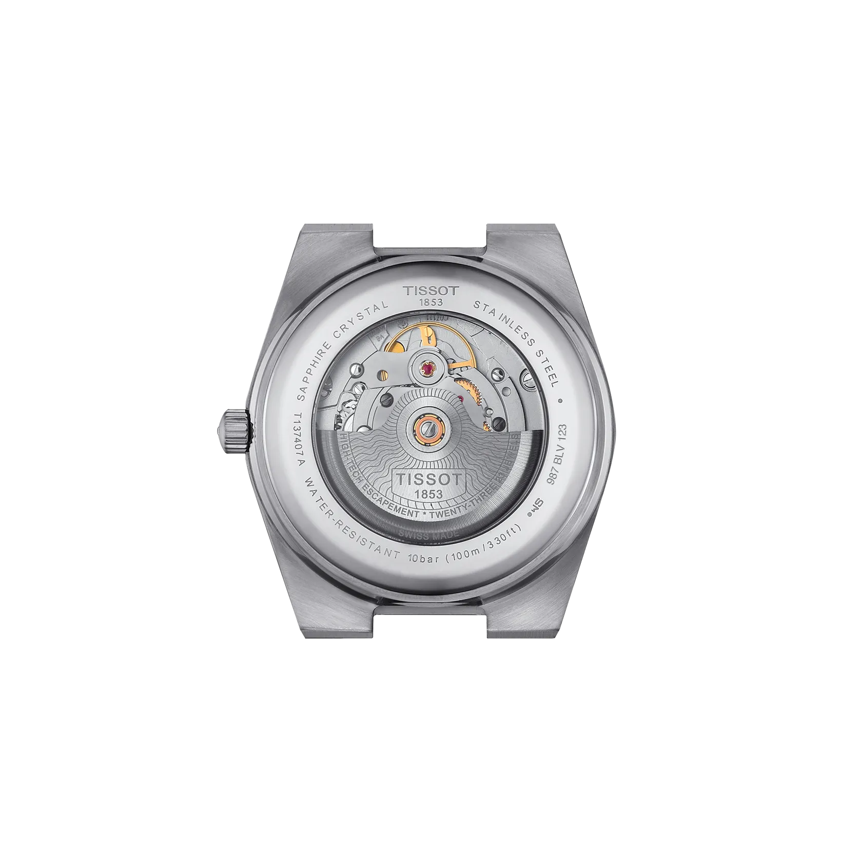 Reloj Tissot PRX T137.407.11.351.00 vista posterior